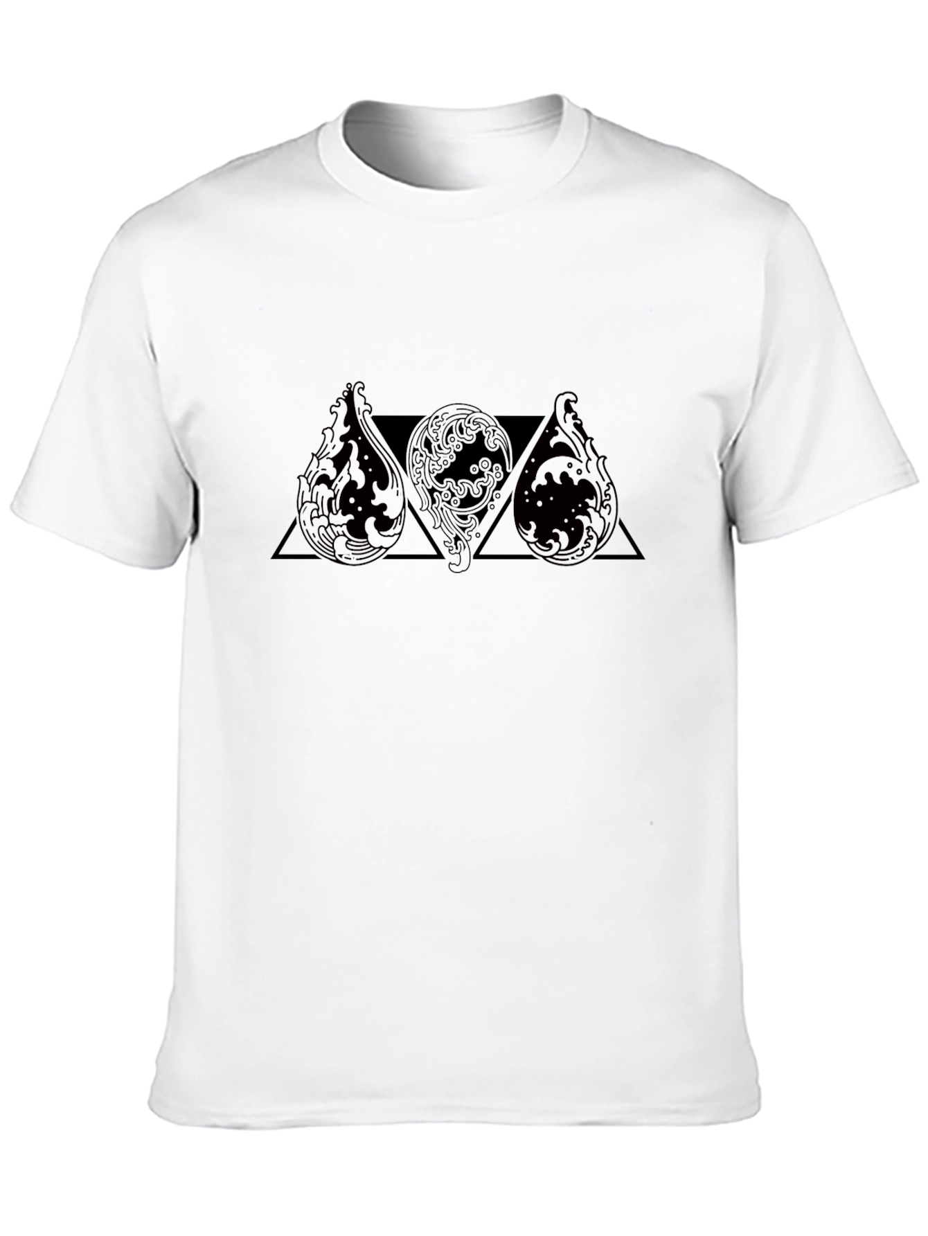 Graphic Tee: Water Element Triangle Design