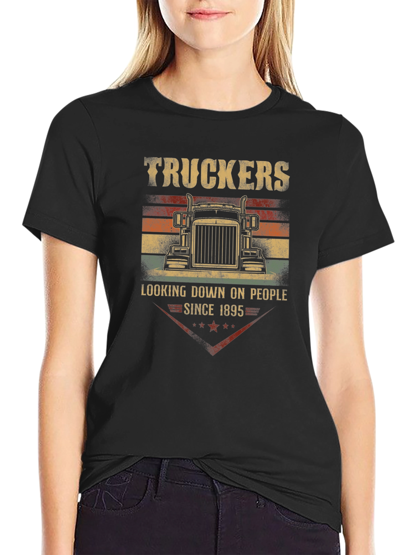 Truckers Looking Down T-Shirt