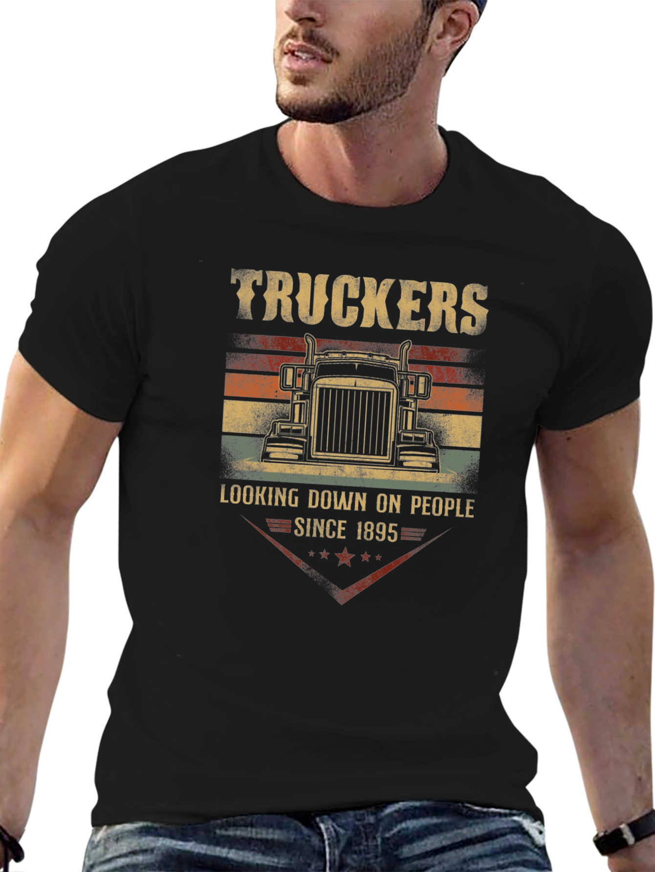 Truckers Looking Down T-Shirt
