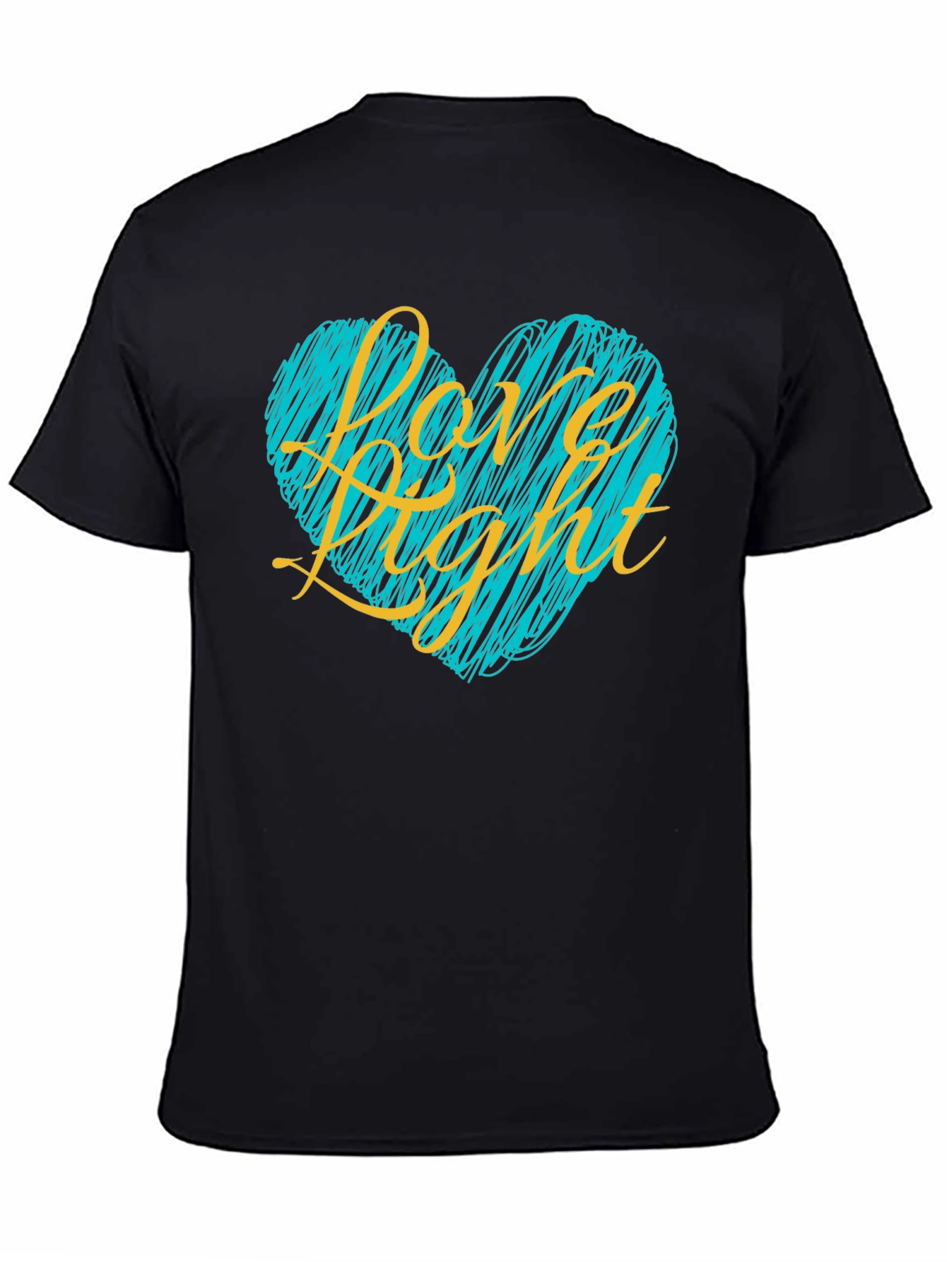 Love Light Heart Graphic Tee - Black T-Shirt