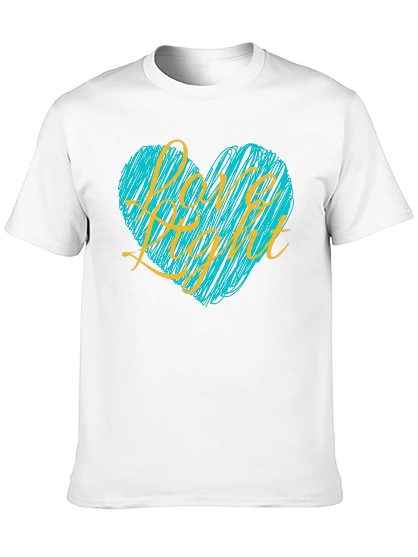 Love Light Heart Graphic Tee - Black T-Shirt