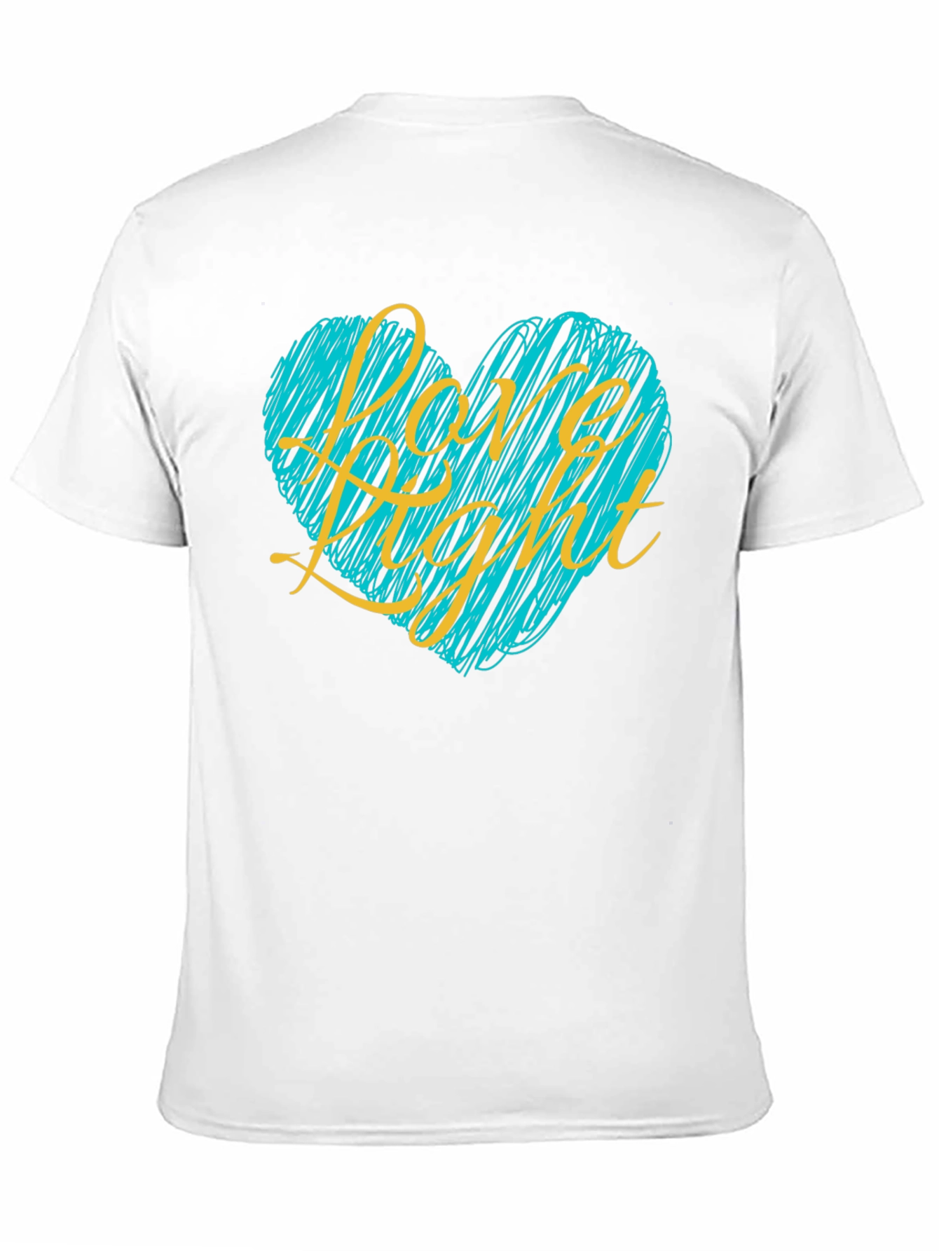 Love Light Heart Graphic Tee - Black T-Shirt