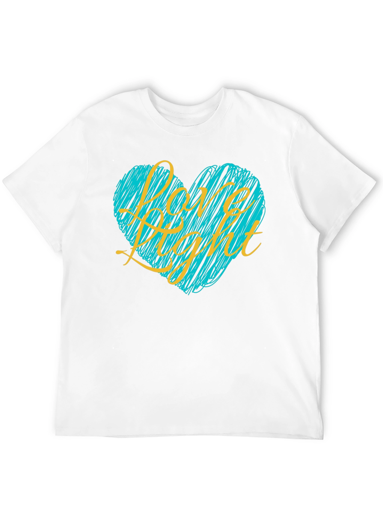 Love Light Heart Graphic Tee - Black T-Shirt