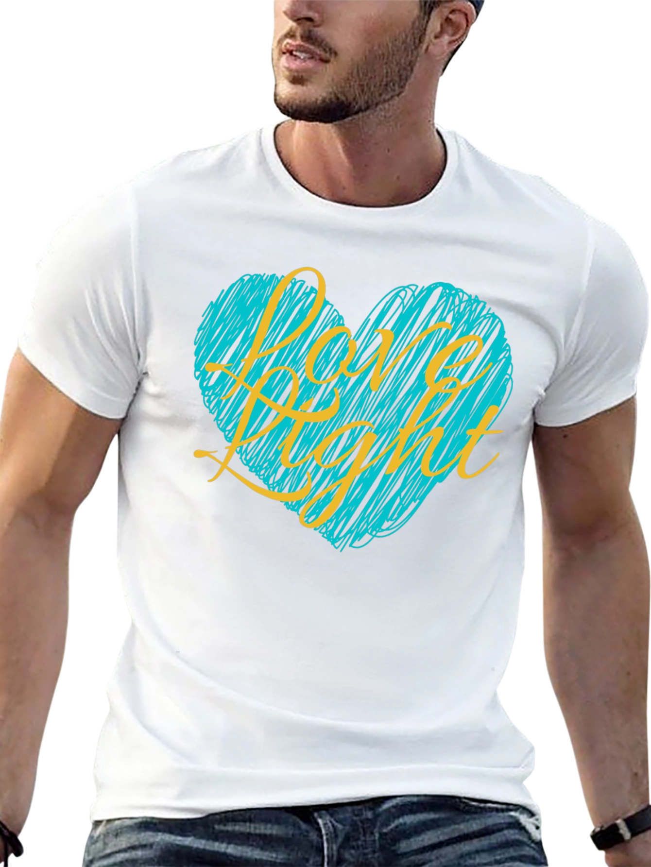 Love Light Heart Graphic Tee - Black T-Shirt
