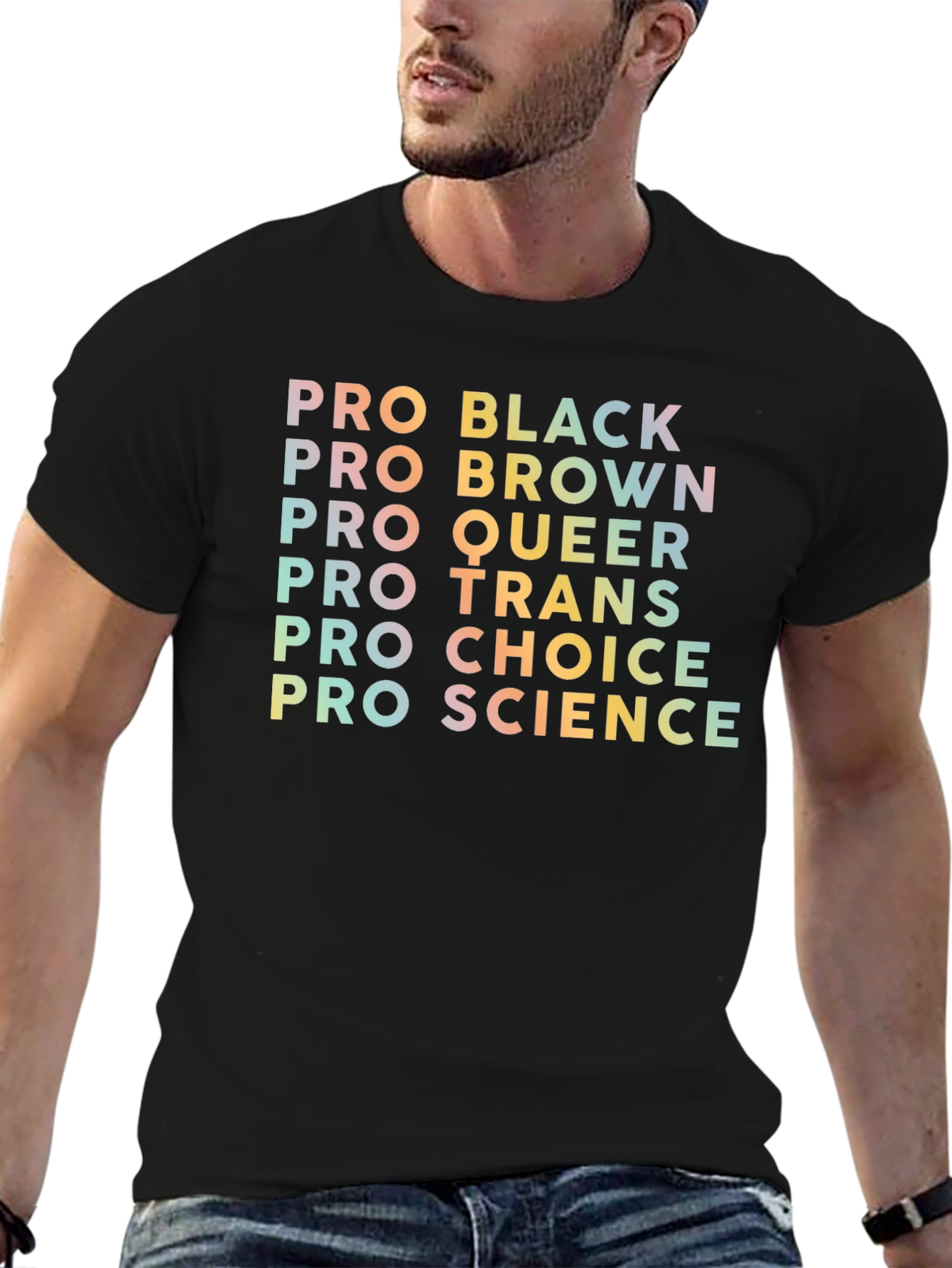 Pro Black Brown Queer Trans Choice Science T-Shirt