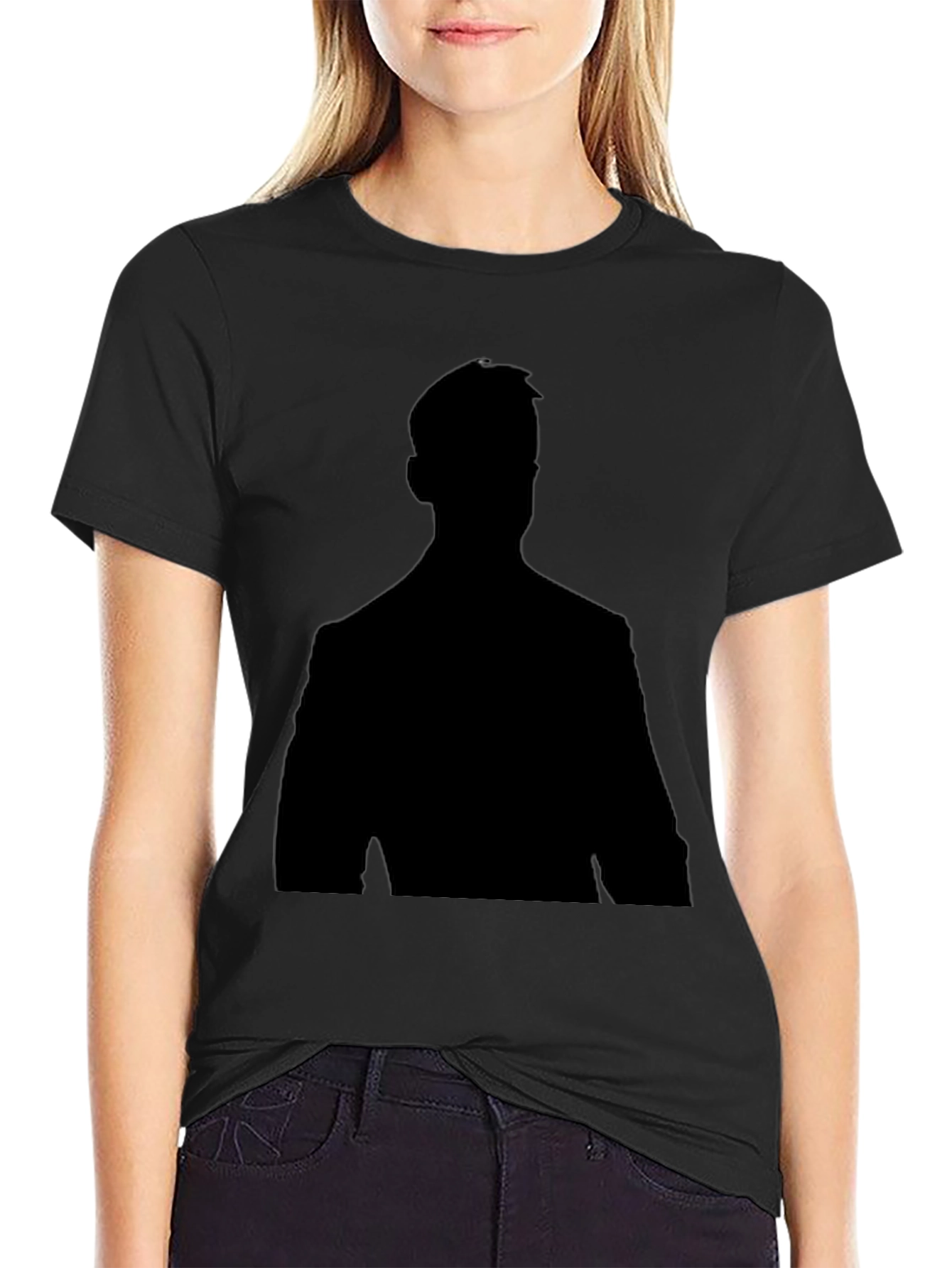Mens Silhouette T-Shirt - Classic Black Tee