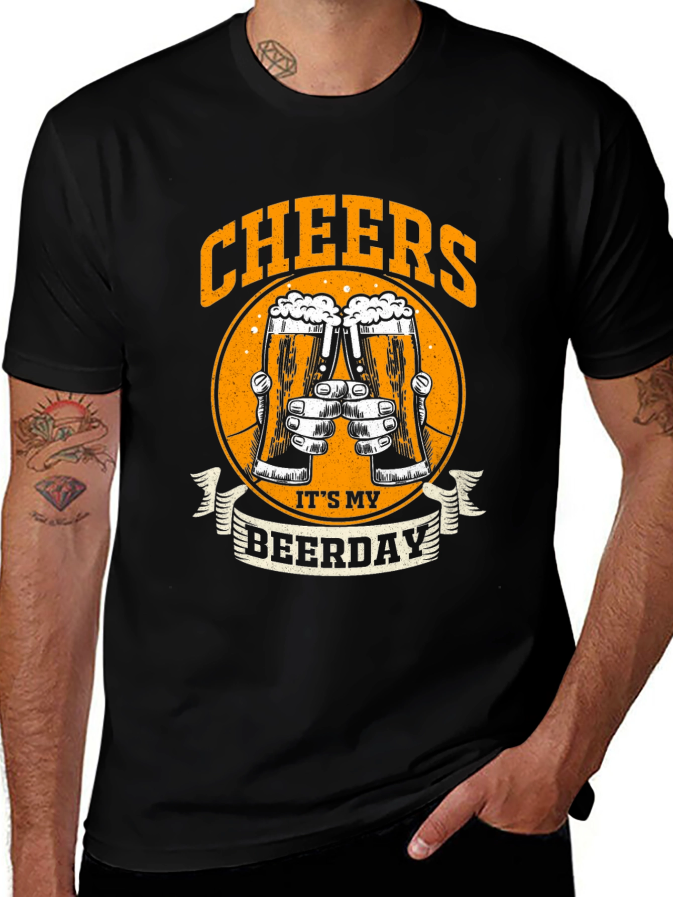 Cheers Its My Beerday Graphic Tee