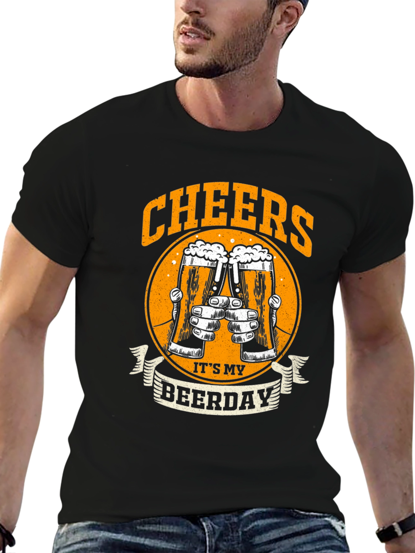 Cheers Its My Beerday Graphic Tee