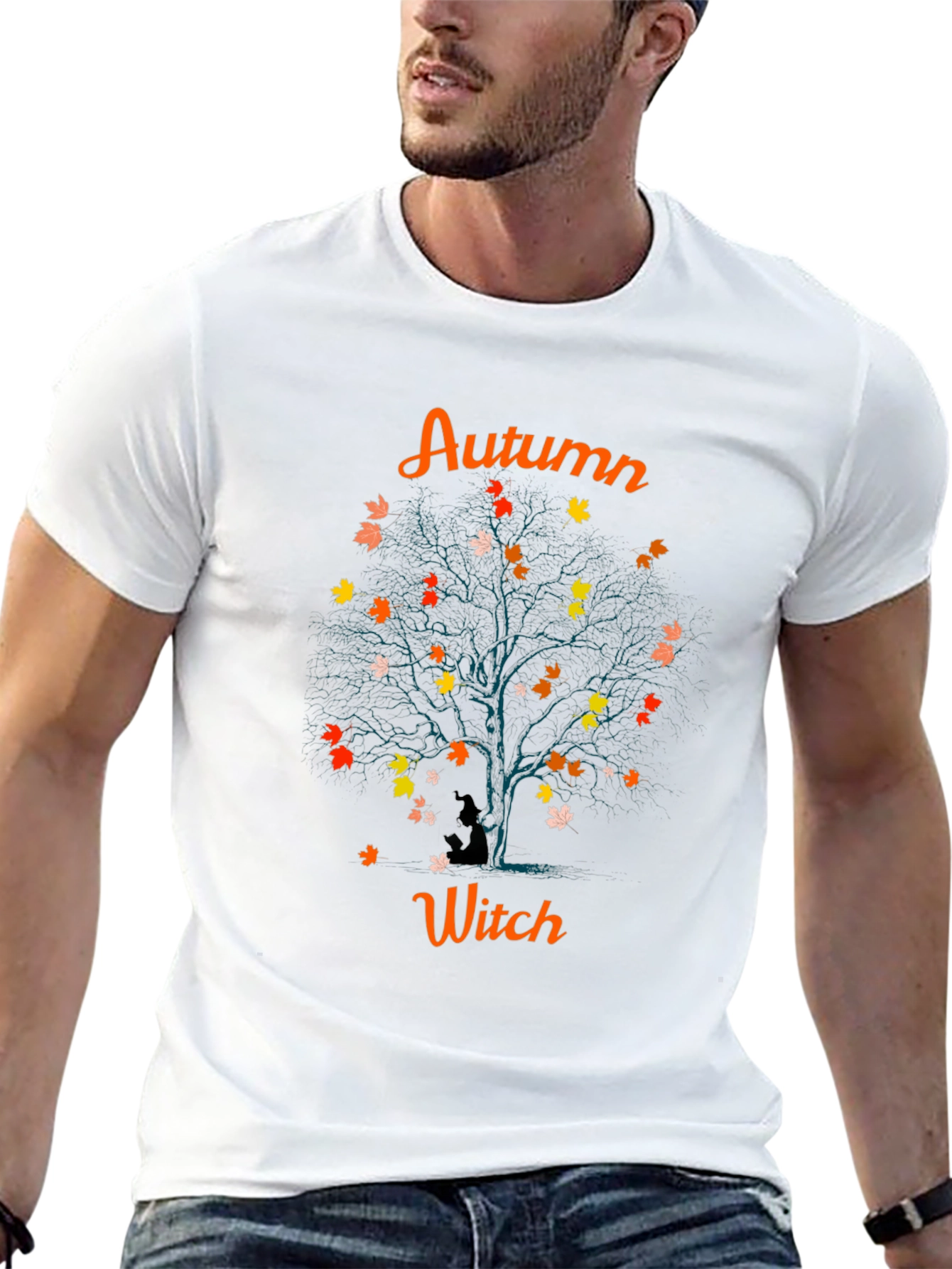 Autumn Witch Tree T-Shirt