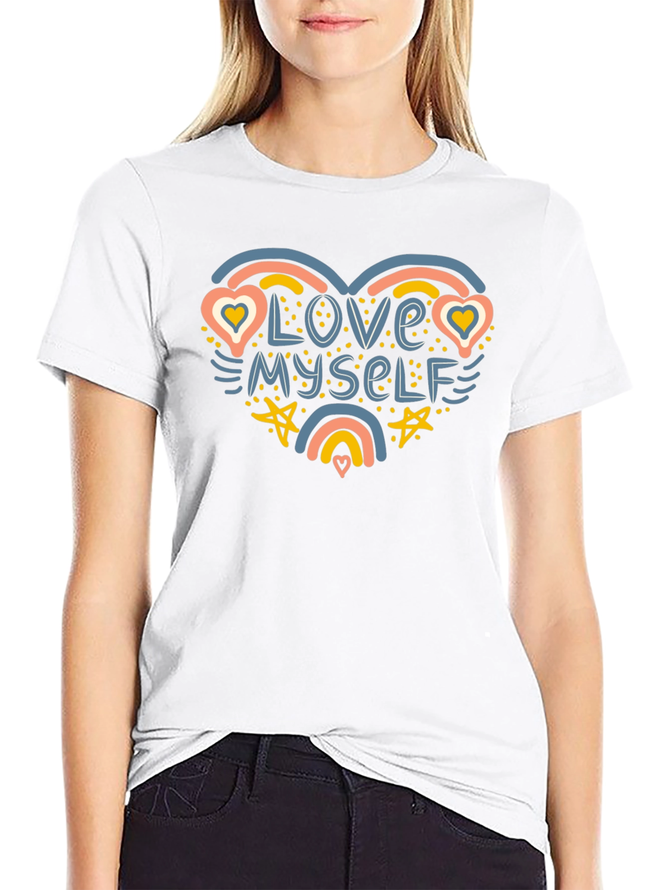 Love Myself Graphic T-Shirt - Black