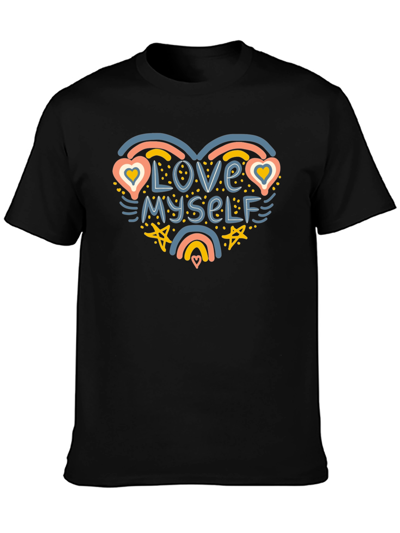 Love Myself Graphic T-Shirt - Black
