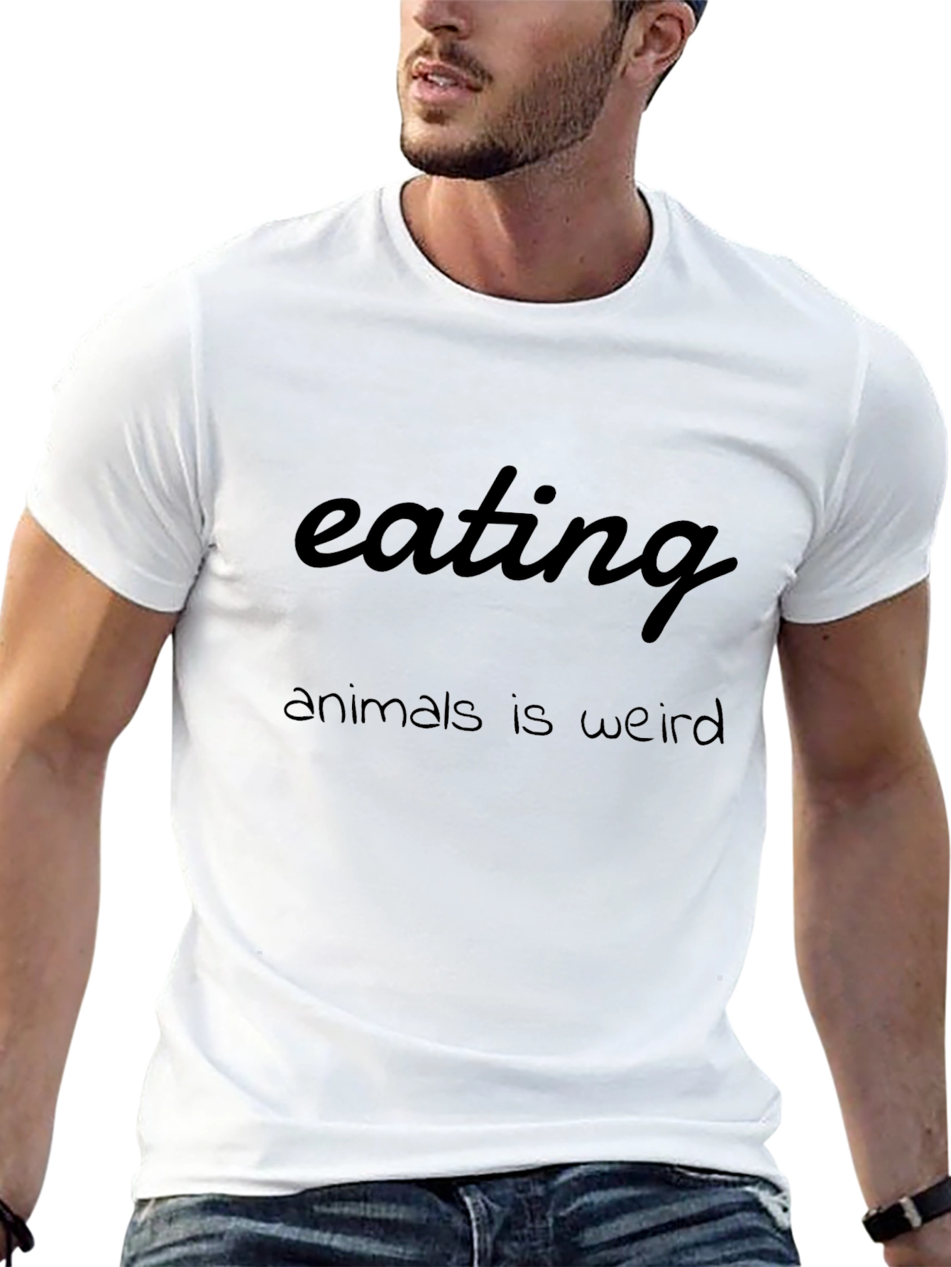 Eating Animals Is Weird Graphic T-Shirt