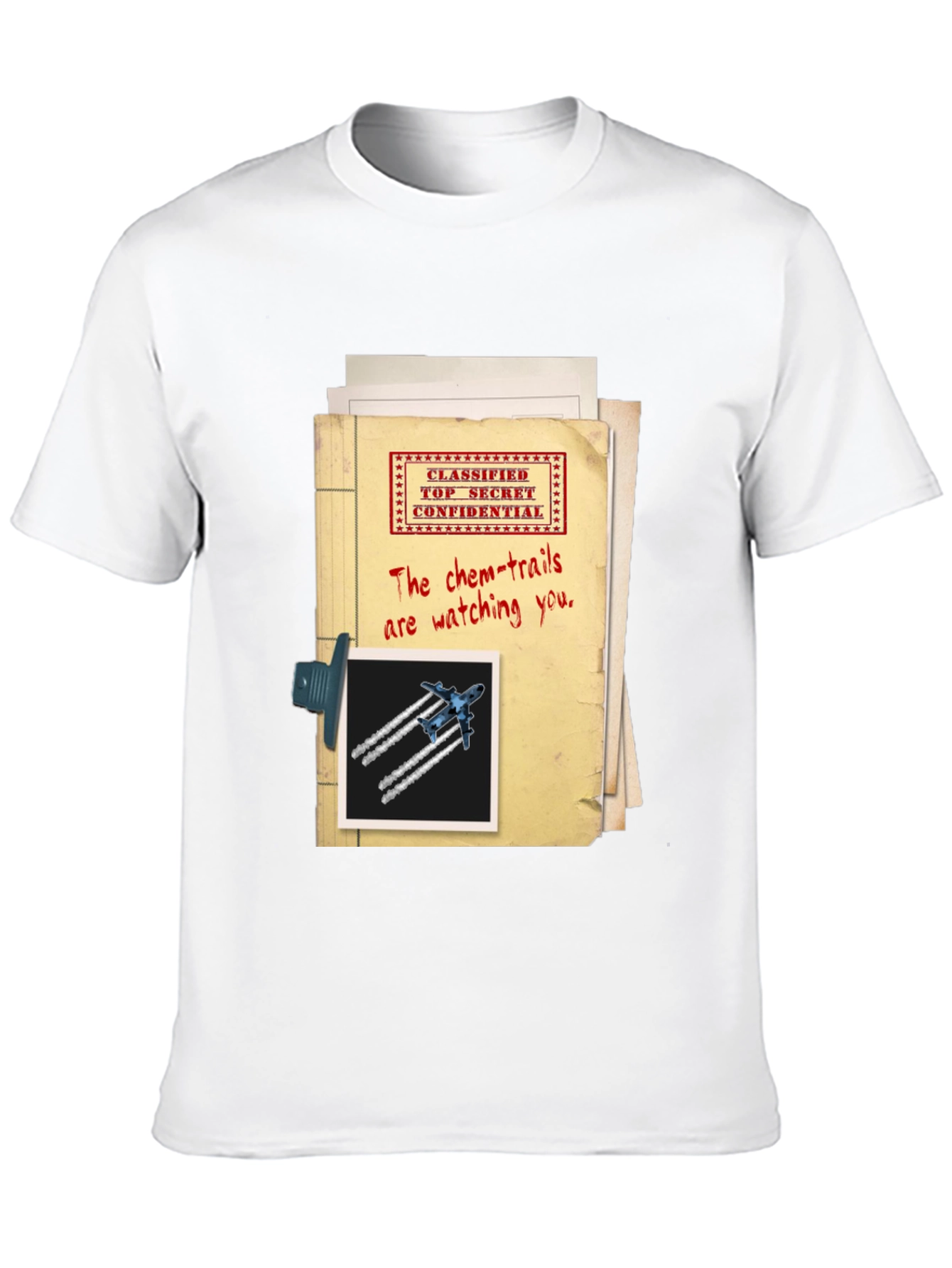 Top Secret Chemtrails T-Shirt Conspiracy