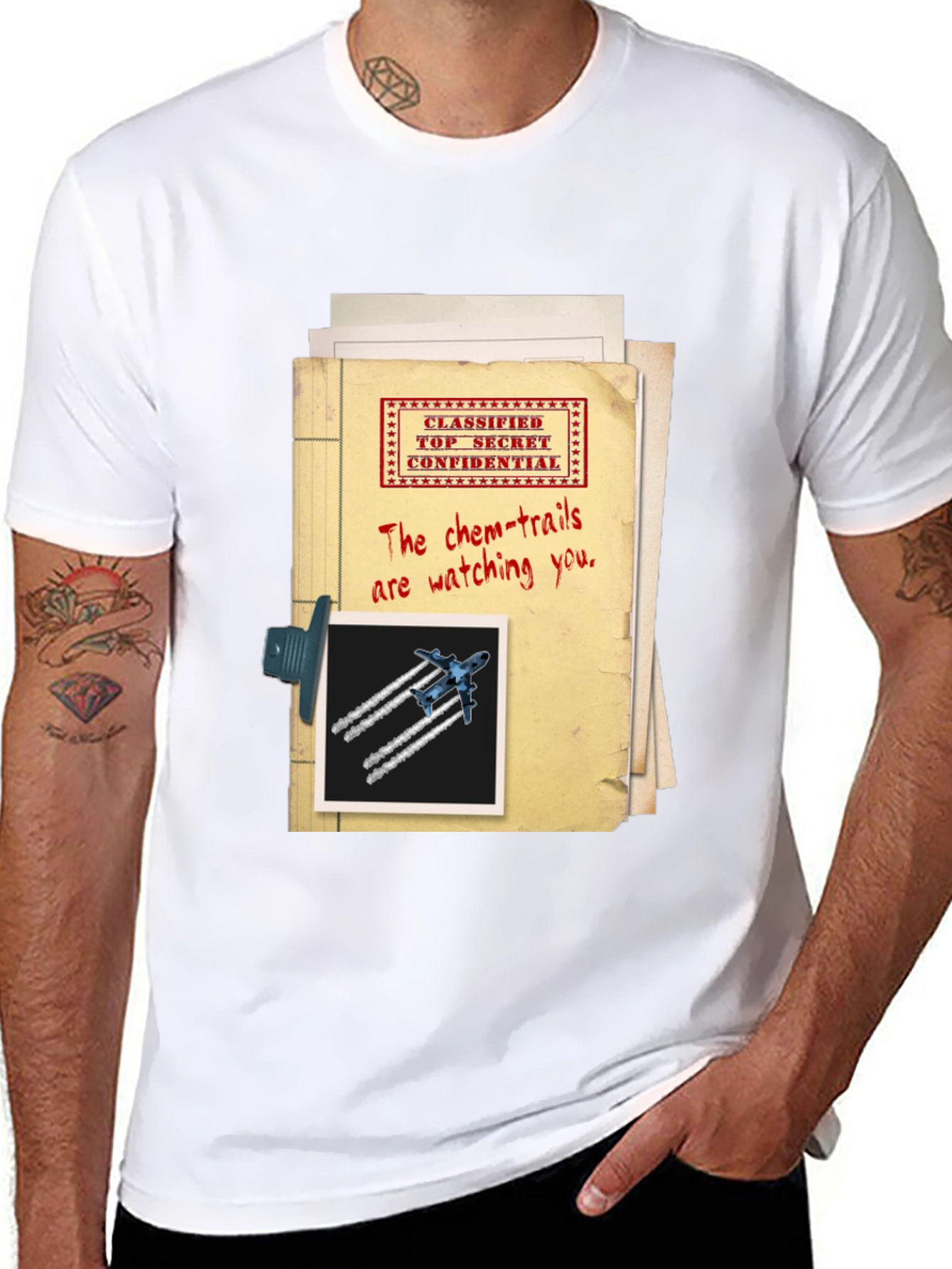 Top Secret Chemtrails T-Shirt Conspiracy