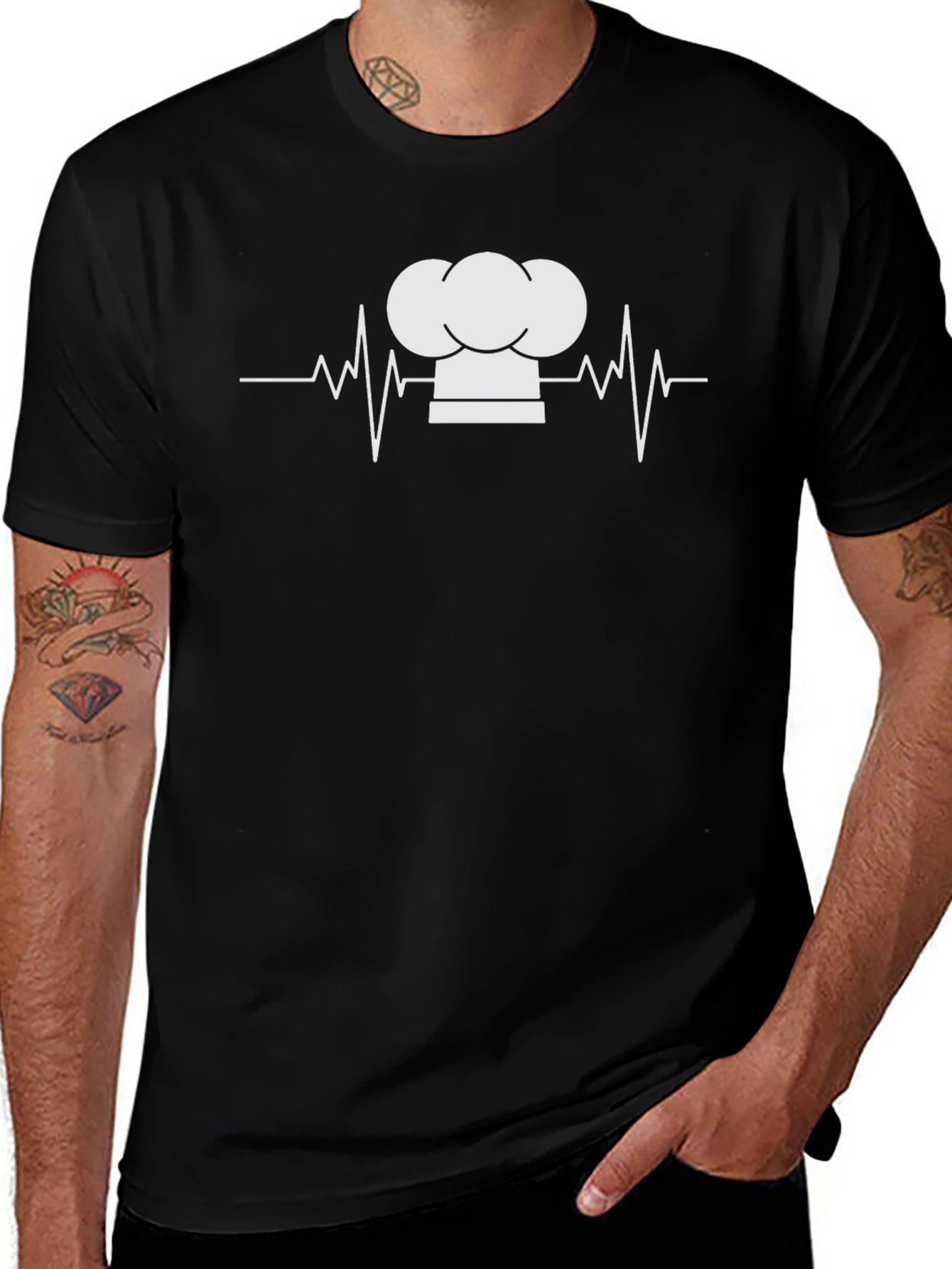 Chefs Heartbeat T-Shirt - Culinary Passion