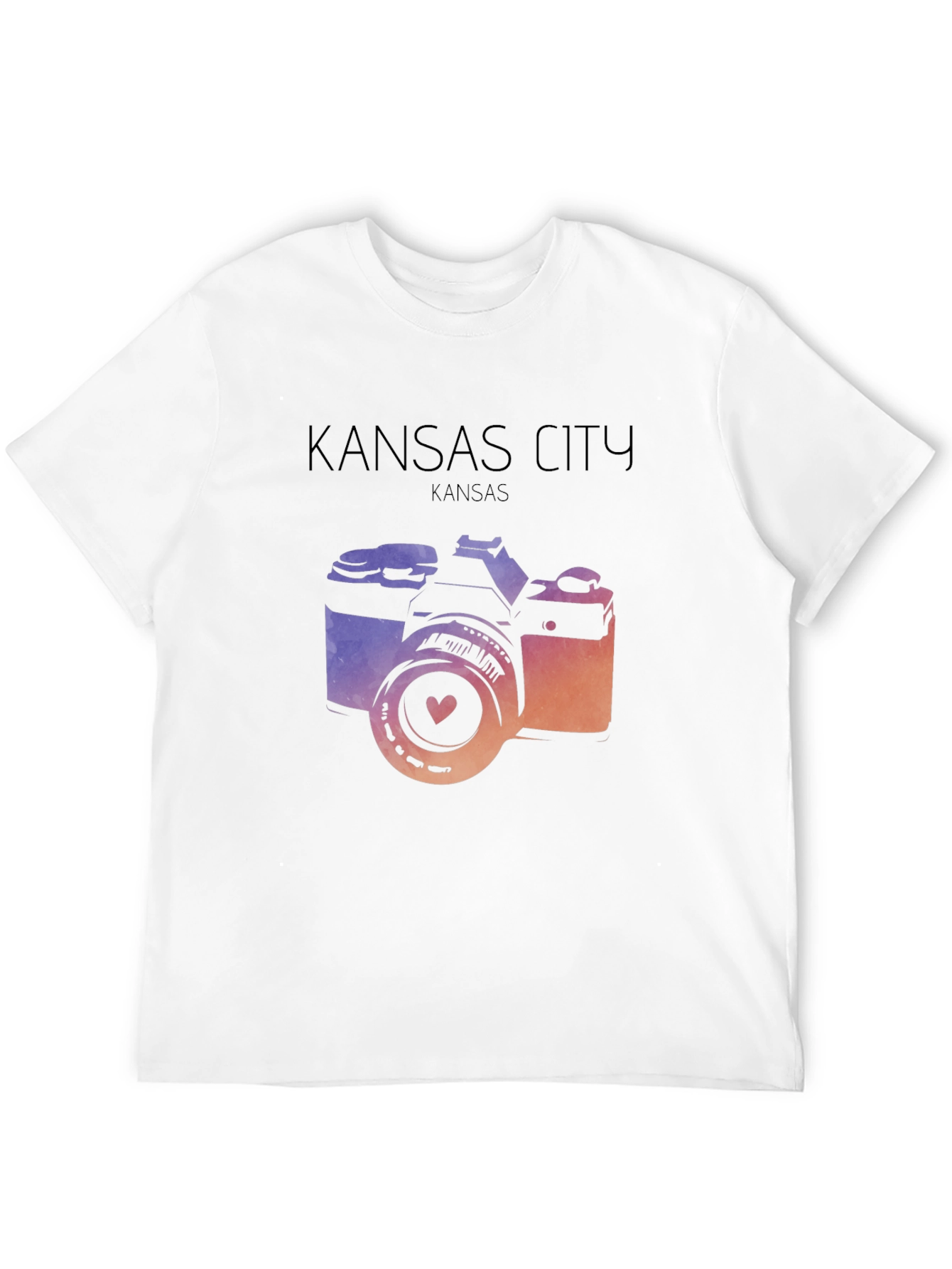 Kansas City Camera Graphic Tee - Black