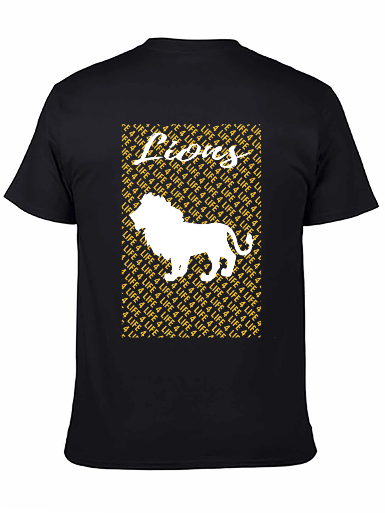 Lions 4 Life Graphic T-Shirt - Black