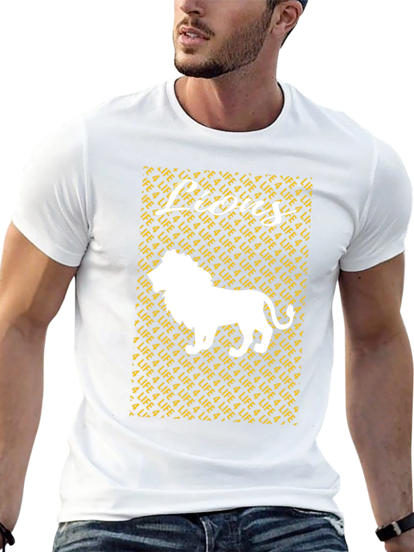 Lions 4 Life Graphic T-Shirt - Black