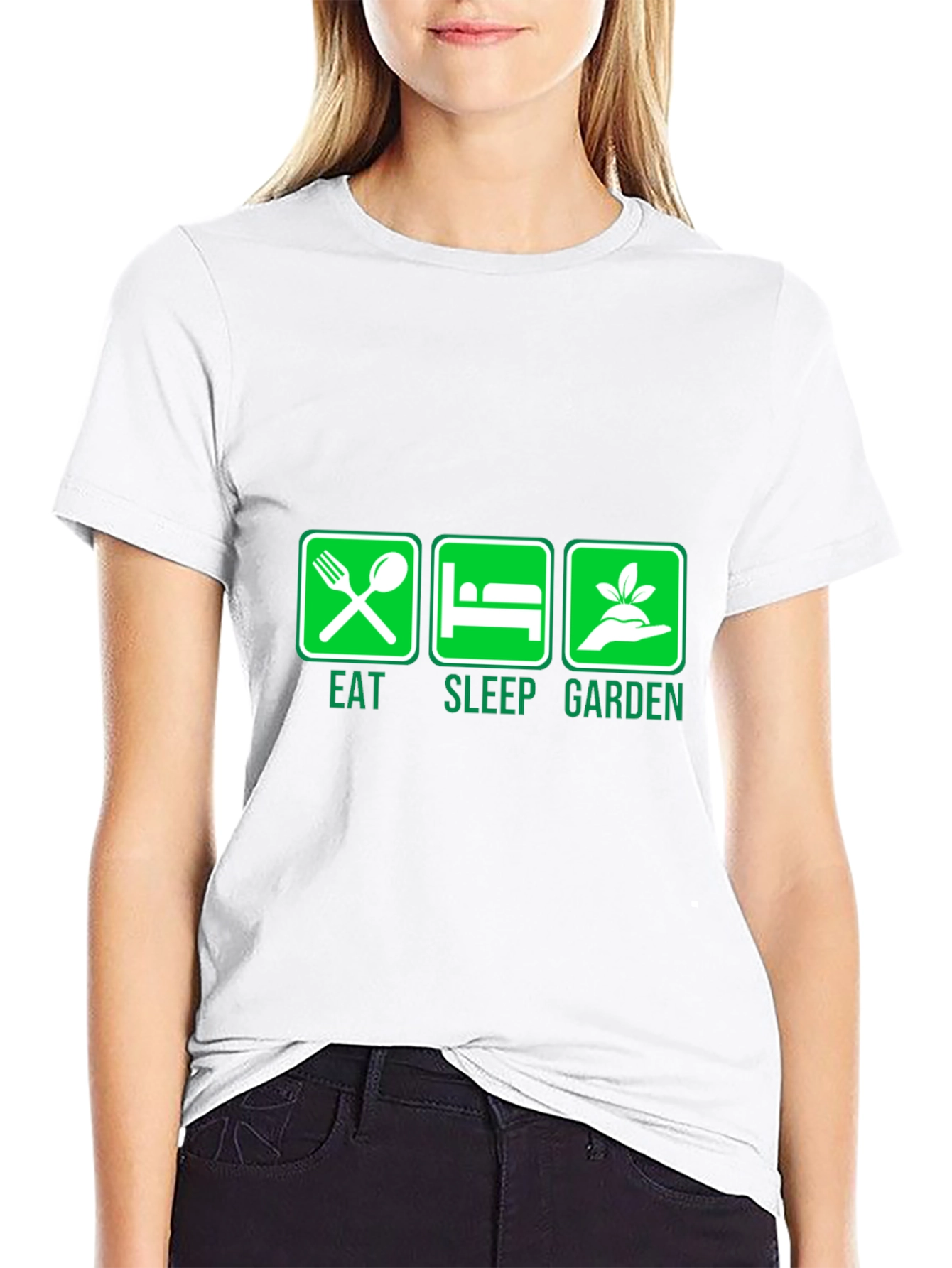 Eat Sleep Garden Graphic T-Shirt