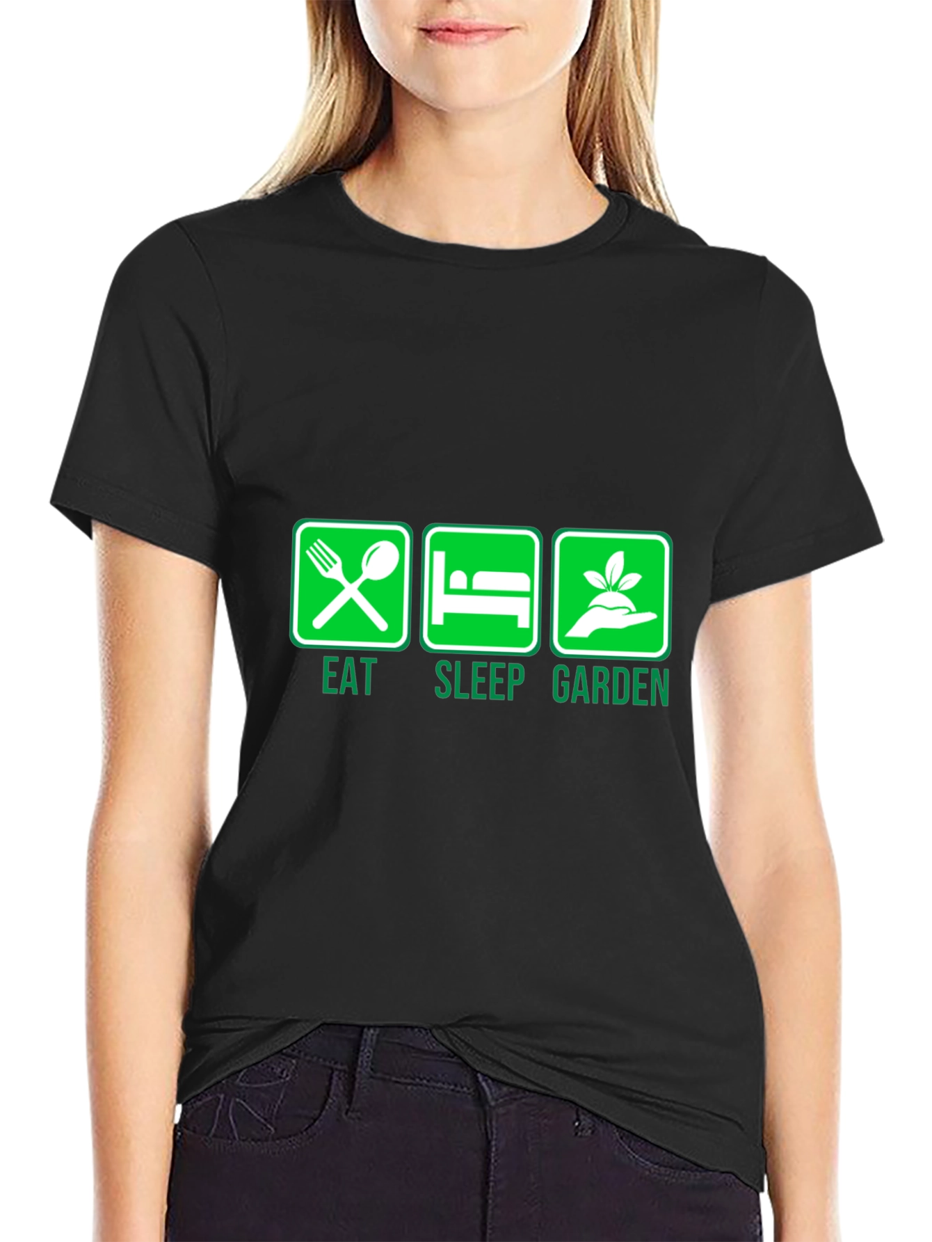 Eat Sleep Garden Graphic T-Shirt