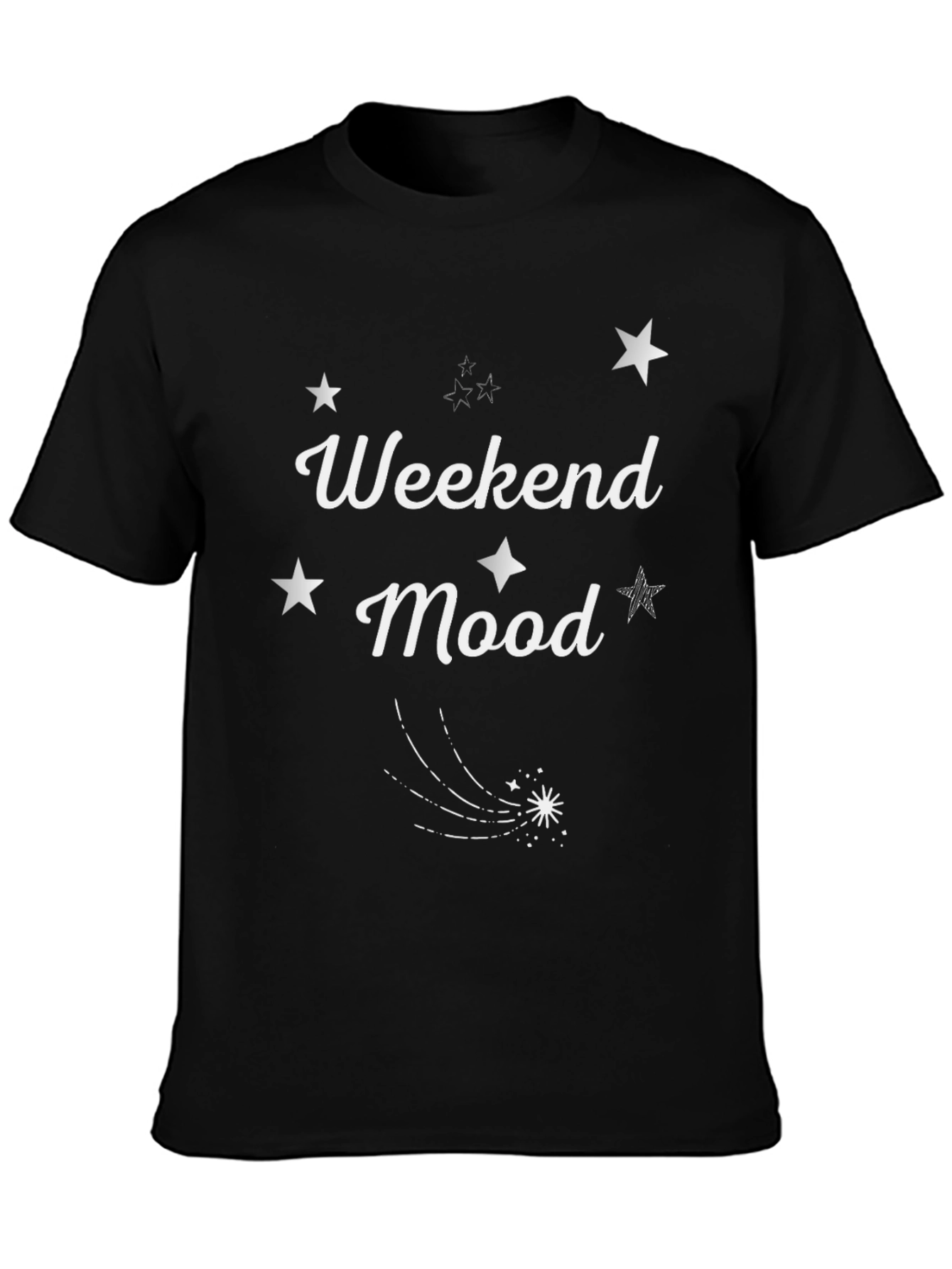 Weekend Mood Graphic T-Shirt - Casual Tee