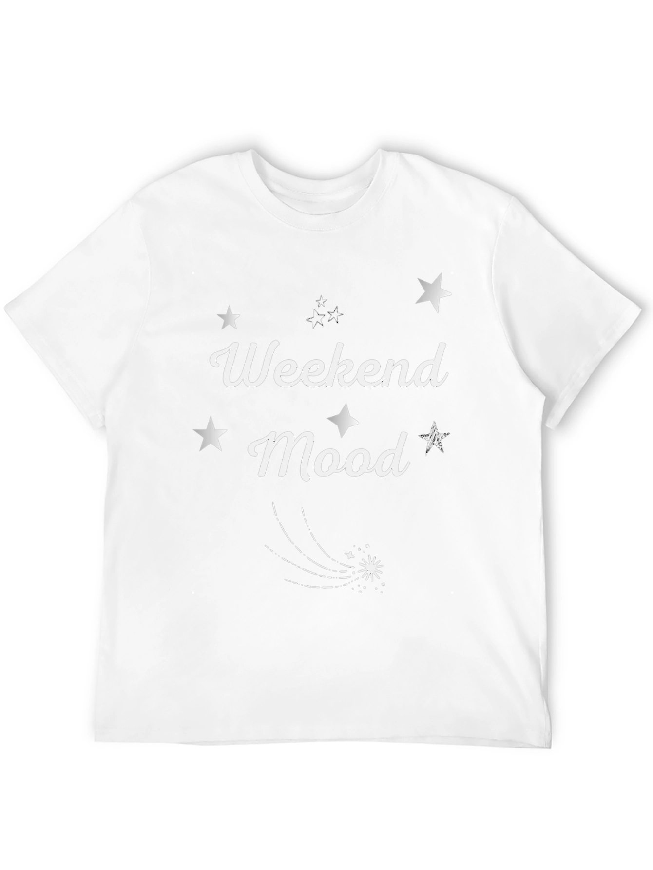 Weekend Mood Graphic T-Shirt - Casual Tee