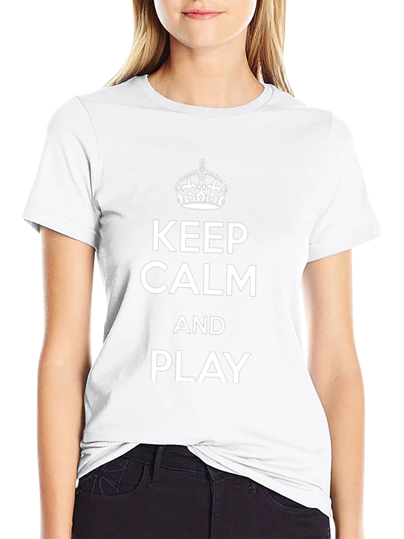 Keep Calm and Play T-Shirt | Black Tee