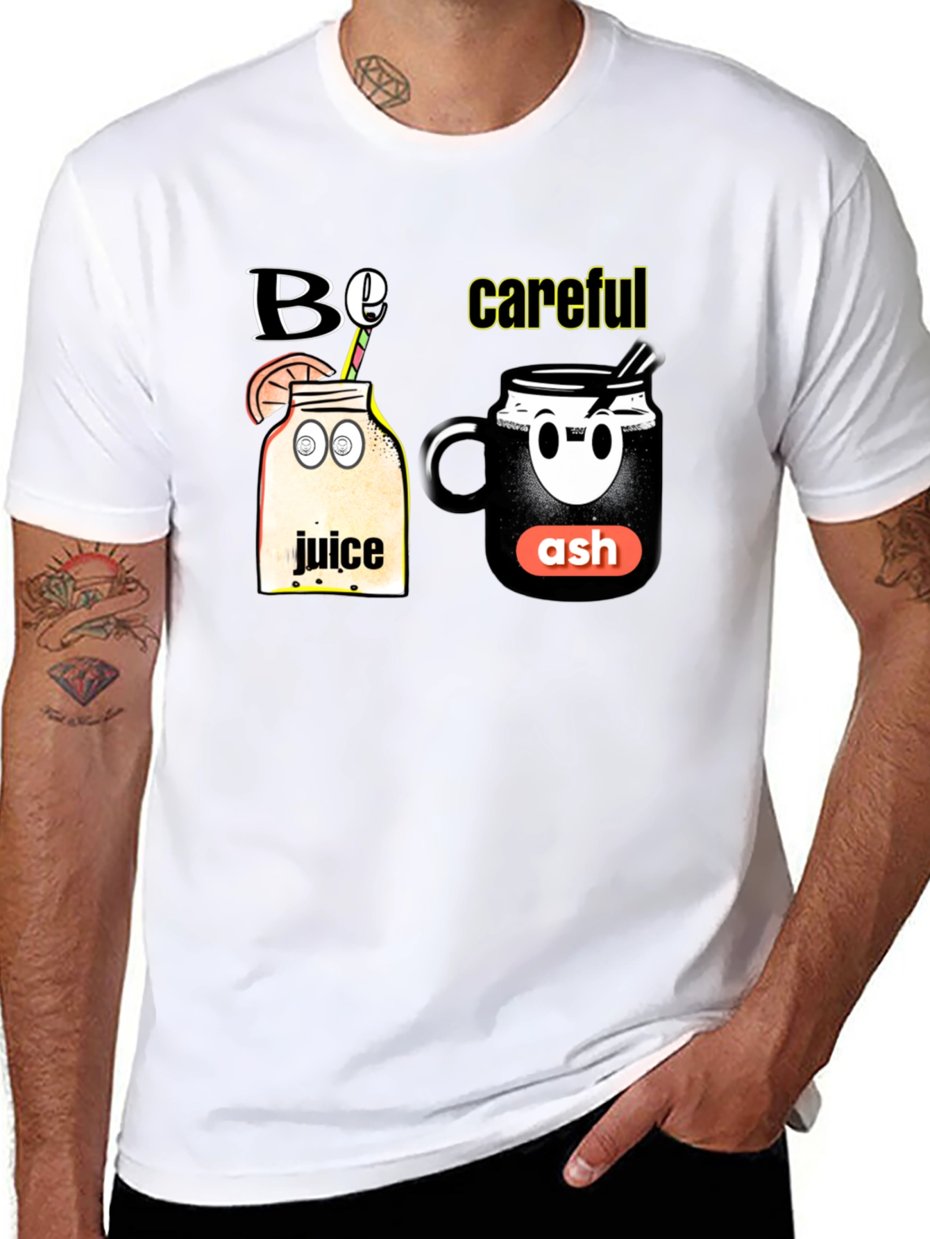 Be Careful T-Shirt - Juice and Ash Design