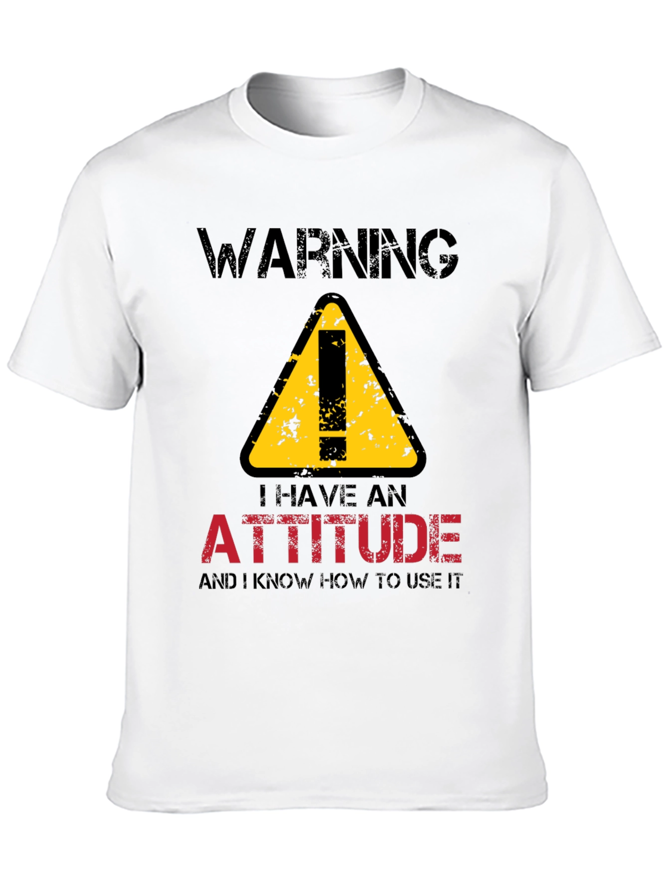 Warning Attitude T-Shirt - Funny Graphic Tee