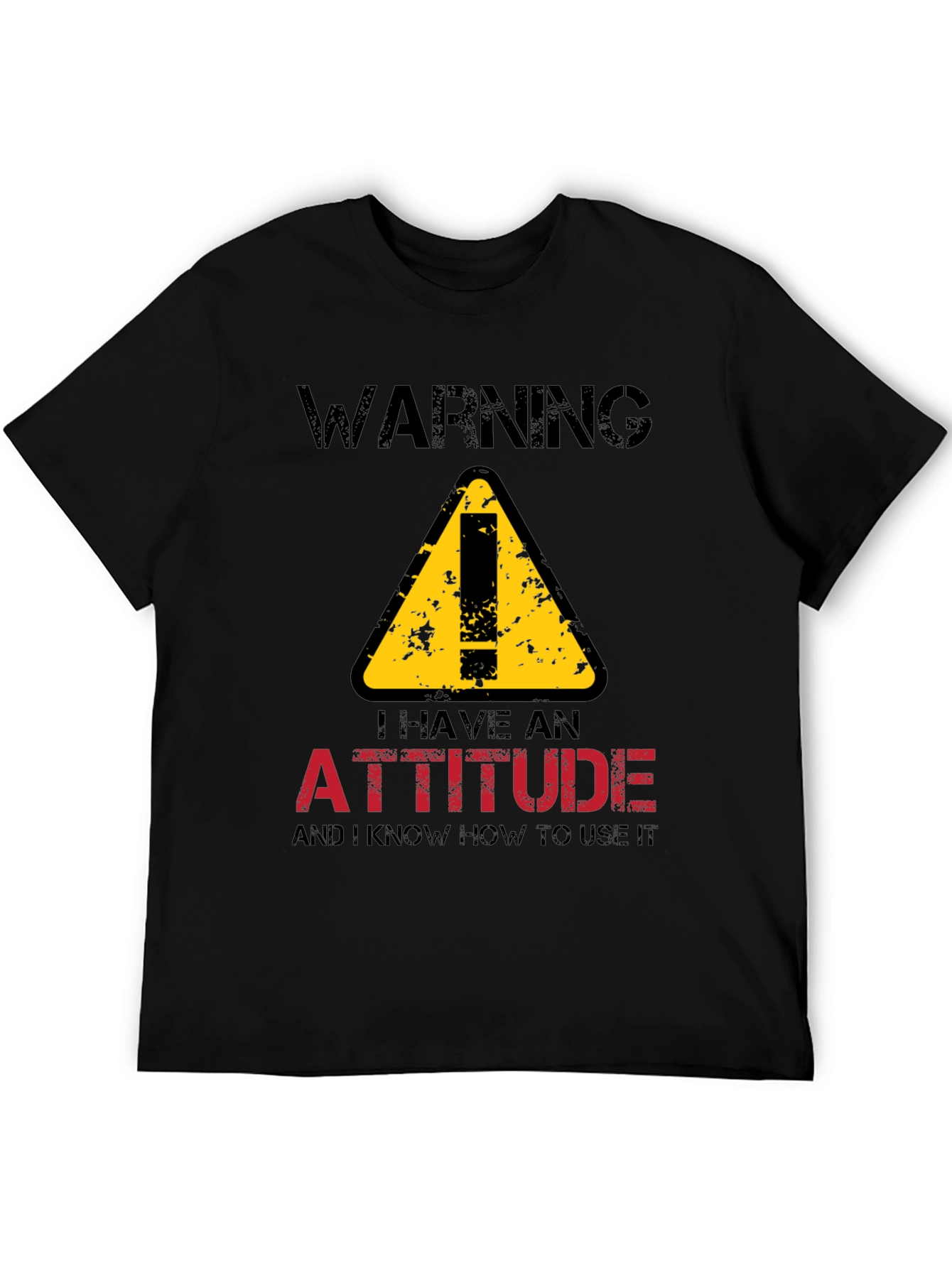 Warning Attitude T-Shirt - Funny Graphic Tee
