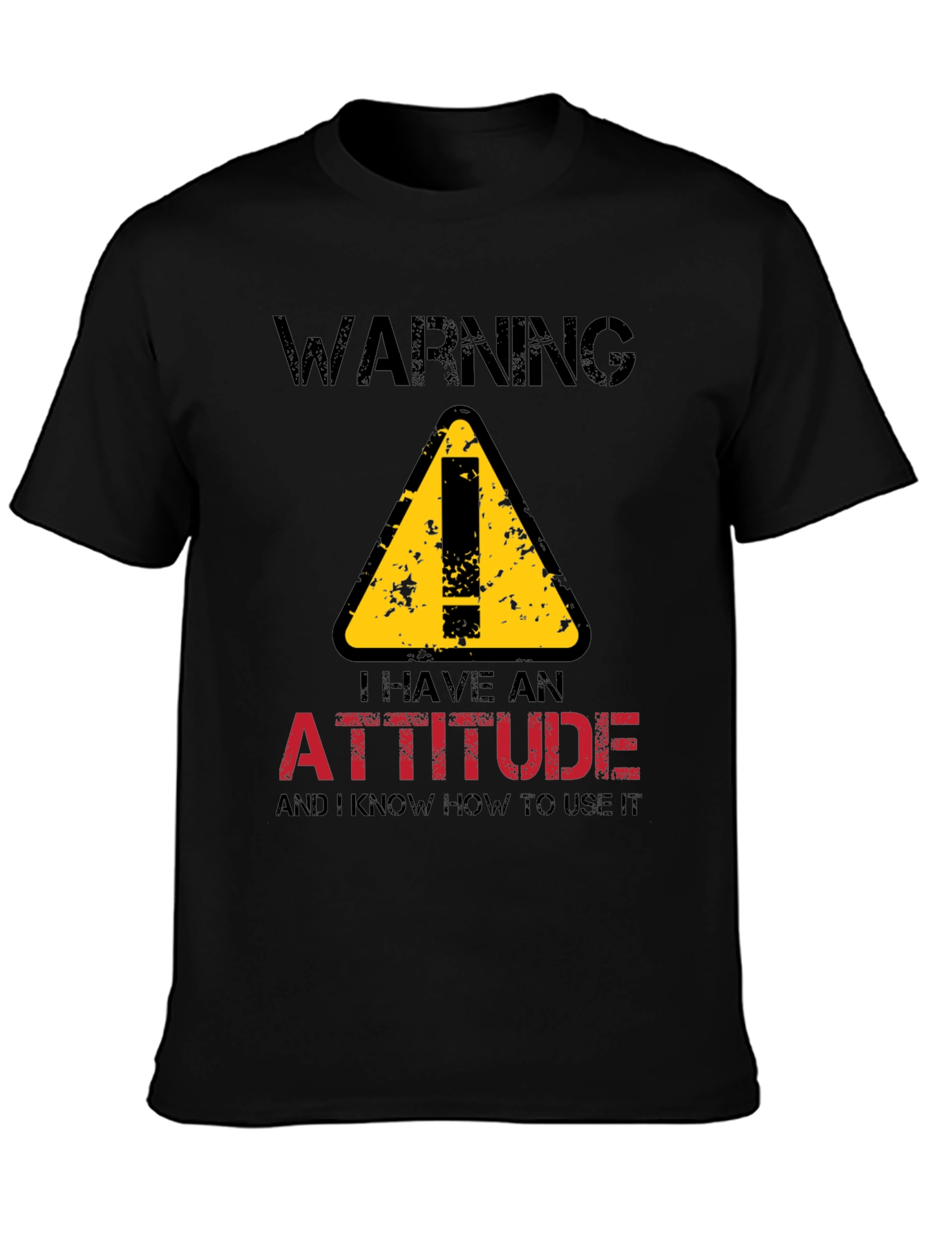 Warning Attitude T-Shirt - Funny Graphic Tee