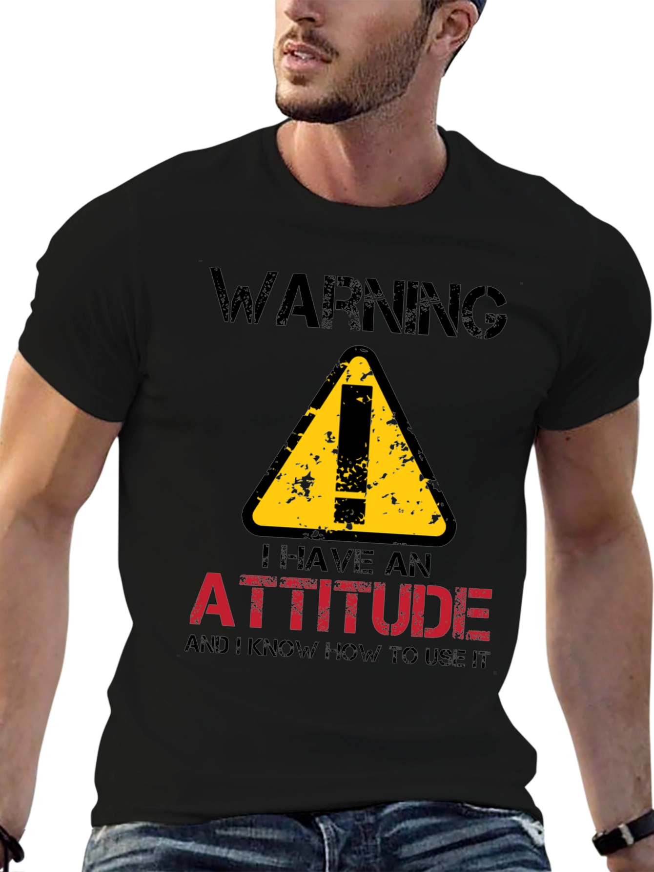 Warning Attitude T-Shirt - Funny Graphic Tee