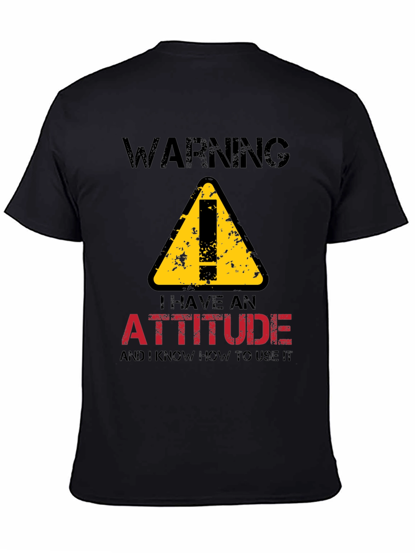 Warning Attitude T-Shirt - Funny Graphic Tee