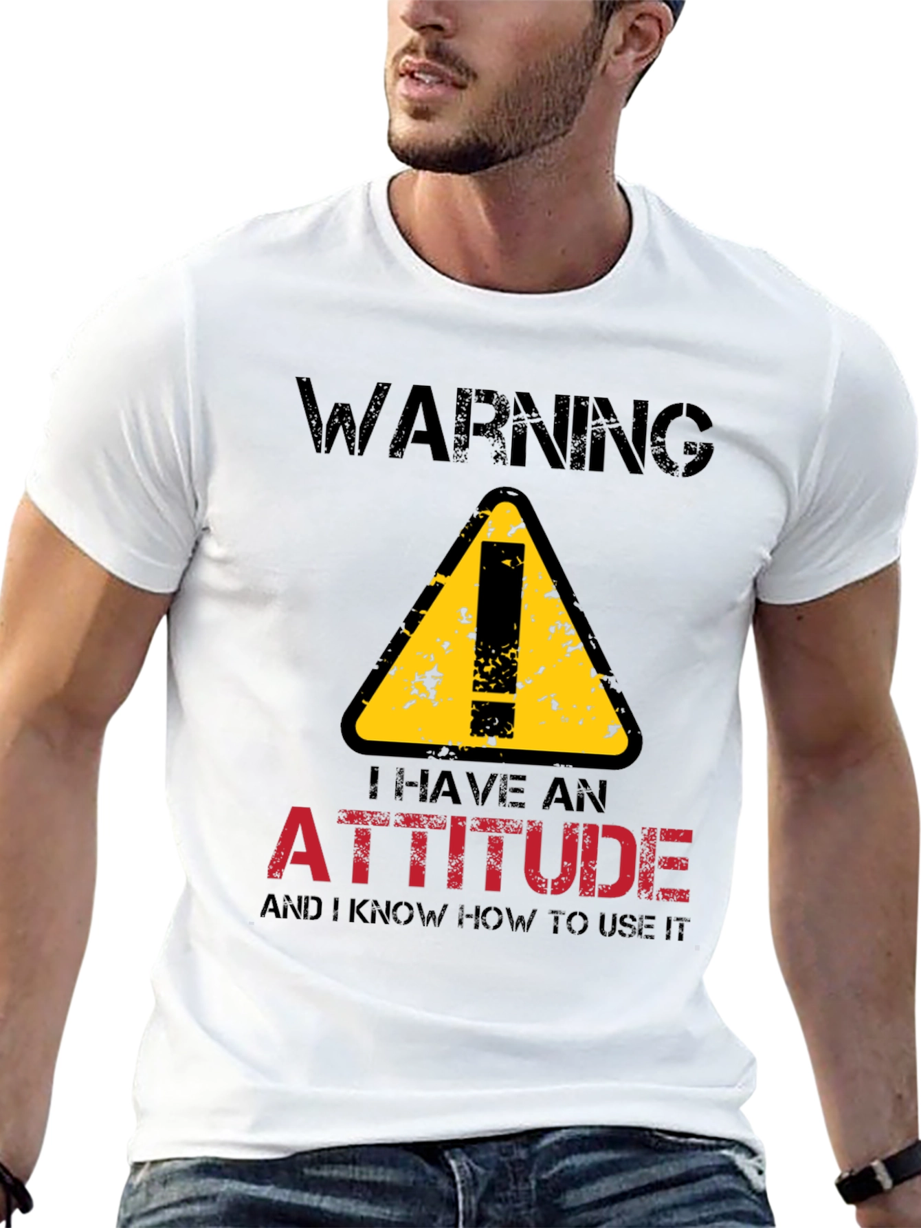 Warning Attitude T-Shirt - Funny Graphic Tee