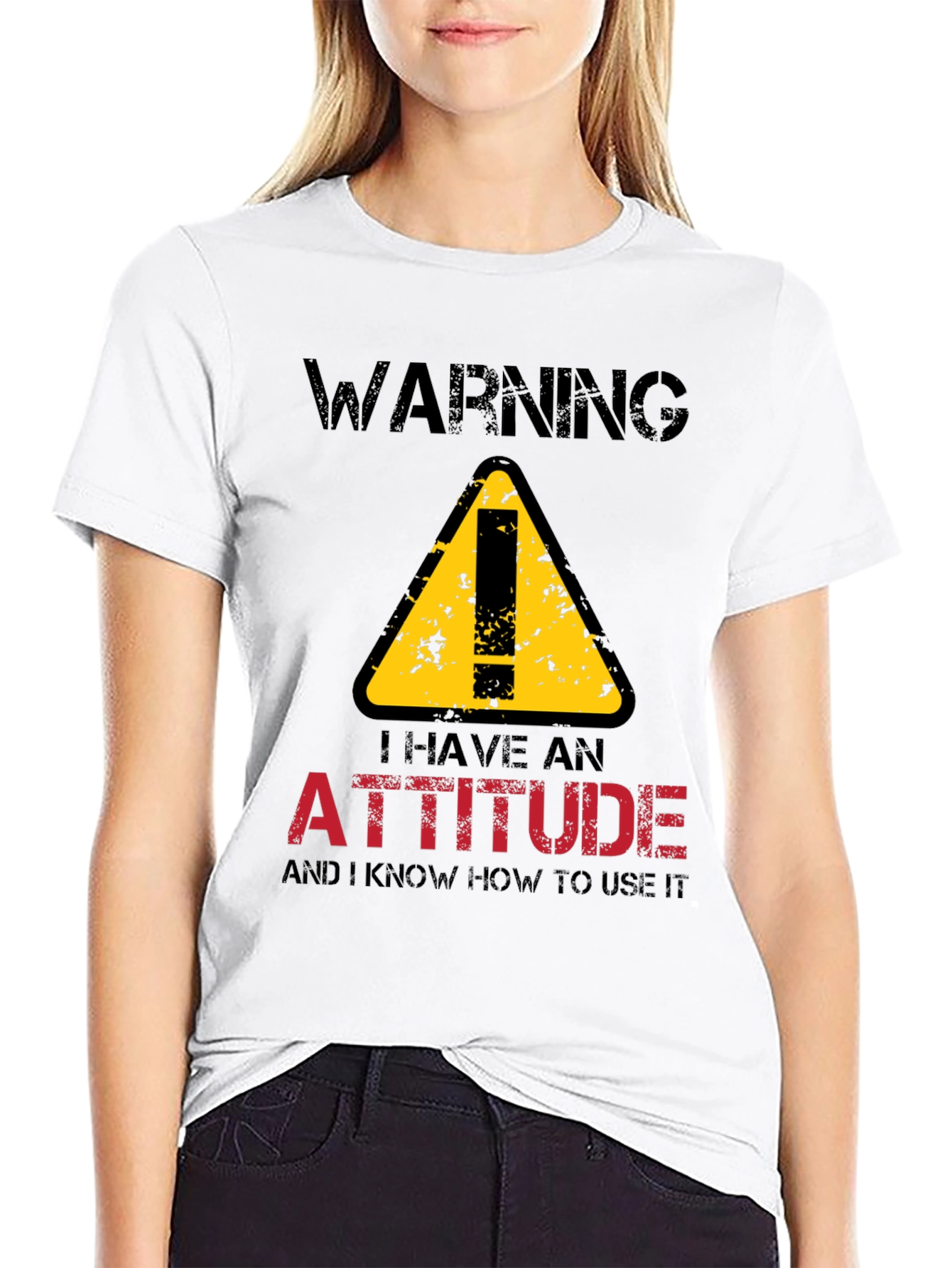Warning Attitude T-Shirt - Funny Graphic Tee