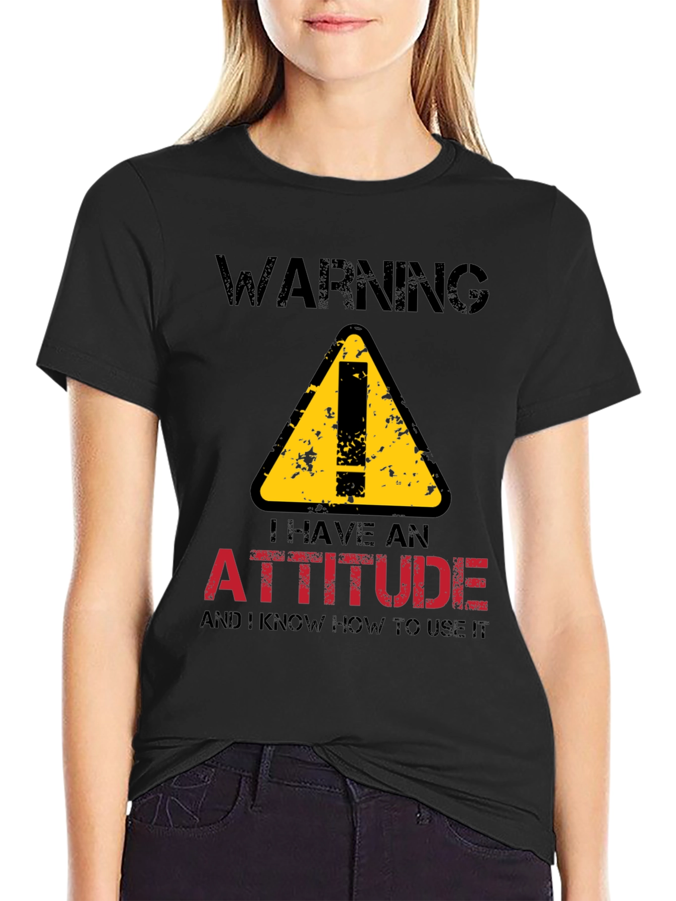 Warning Attitude T-Shirt - Funny Graphic Tee