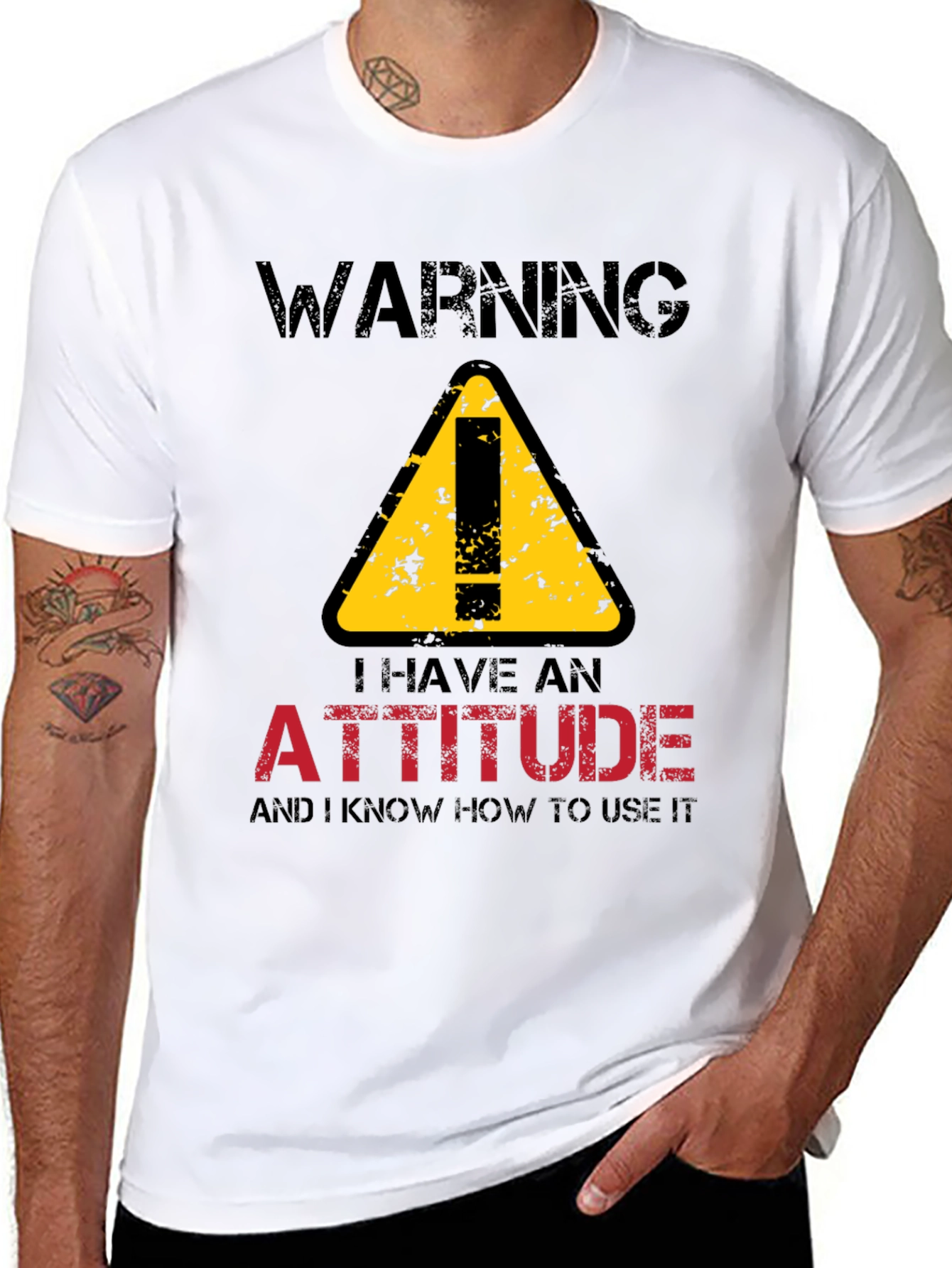 Warning Attitude T-Shirt - Funny Graphic Tee