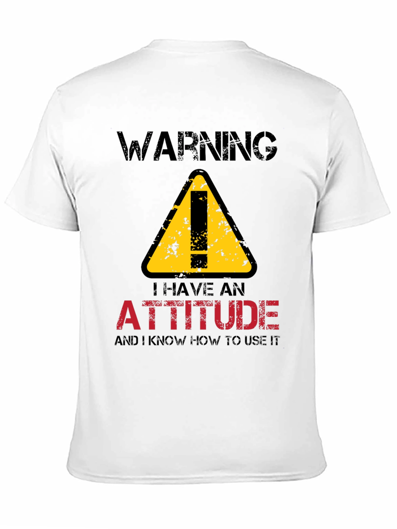 Warning Attitude T-Shirt - Funny Graphic Tee