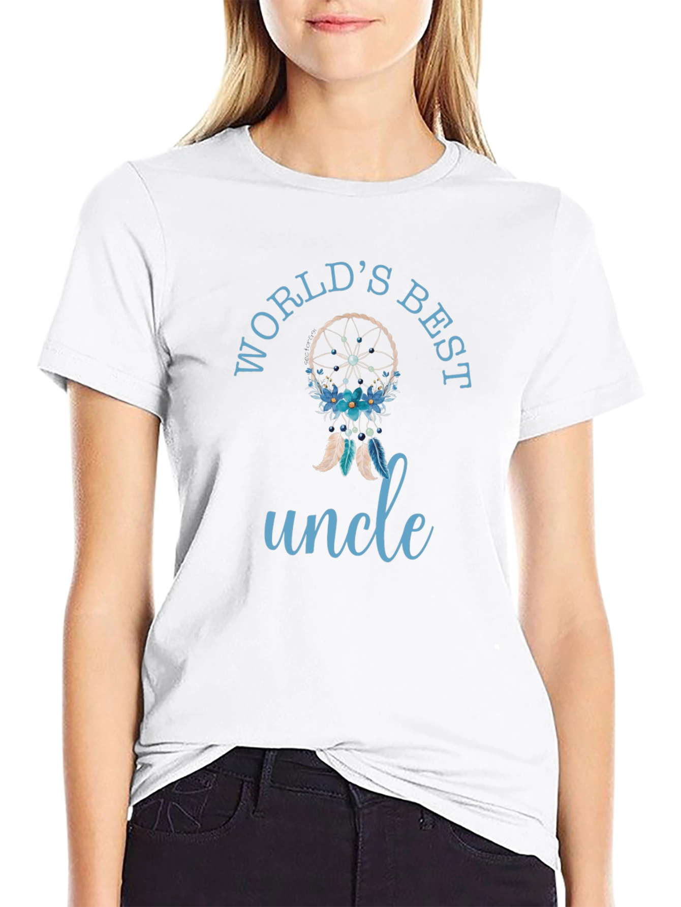 Worlds Best Uncle Dreamcatcher Graphic T-Shirt