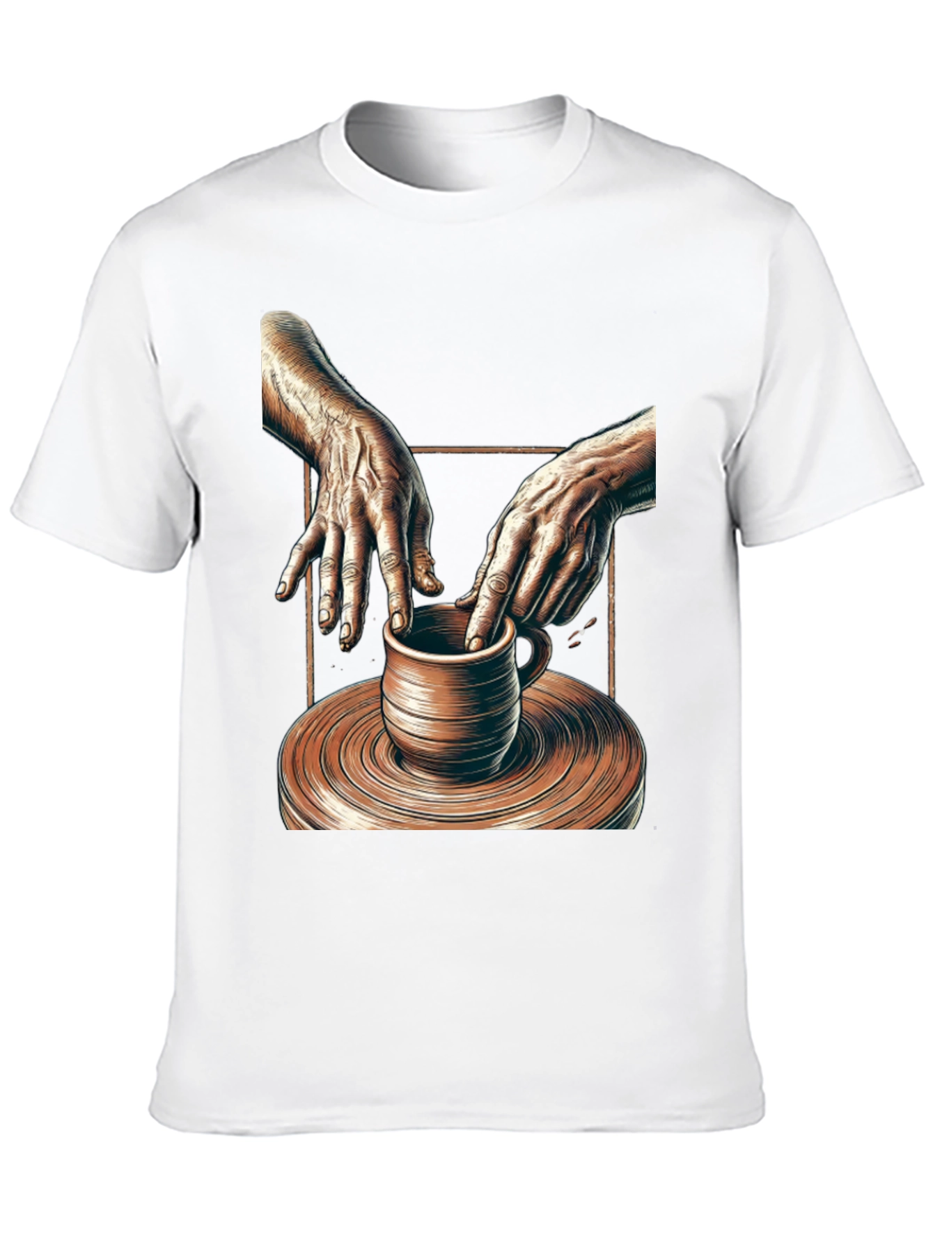 Potters Hands Graphic Tee - Unisex Black T-Shirt