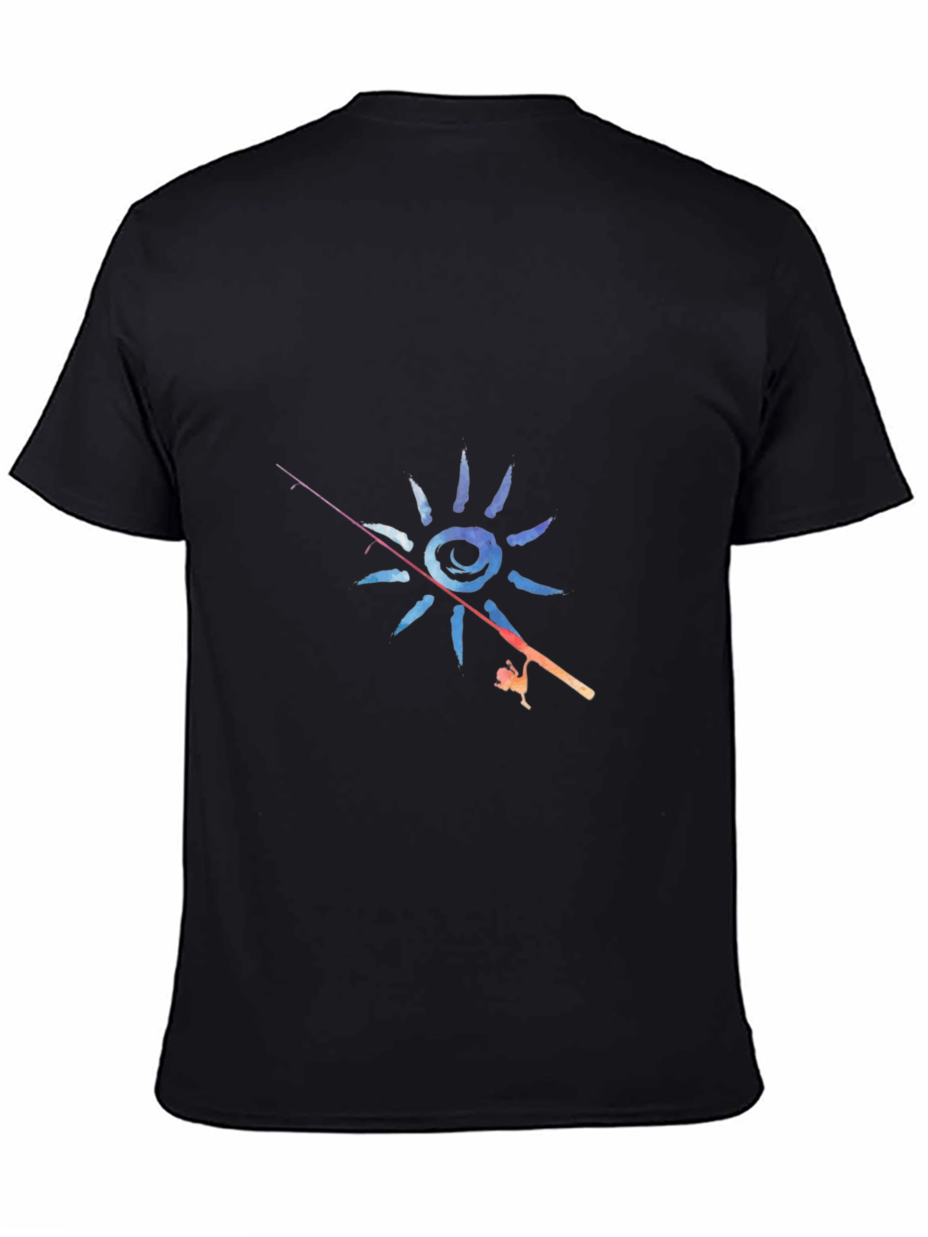 Fishing Sun Graphic T-Shirt