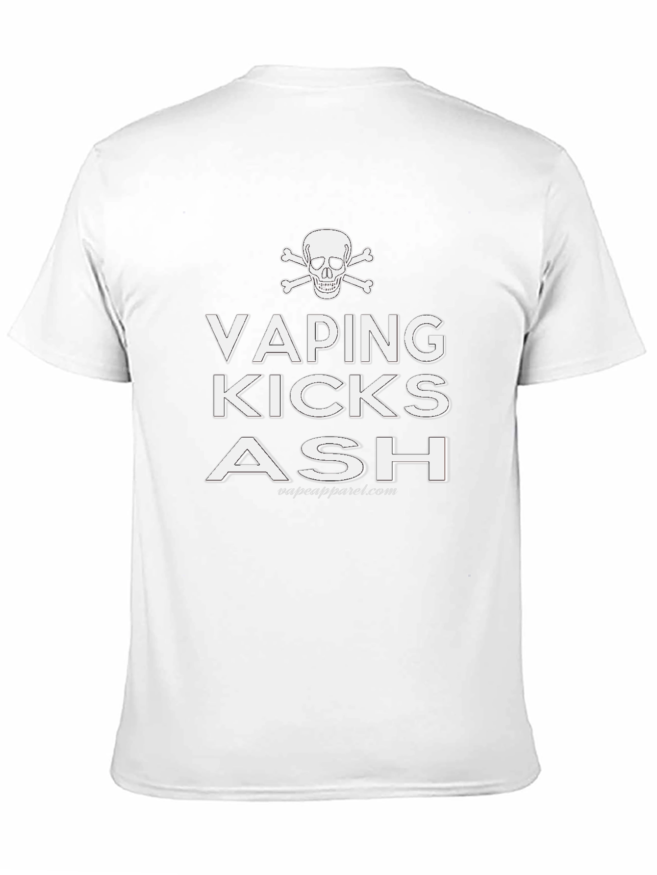 Vaping Kicks Ash T-Shirt - Skull & Crossbones