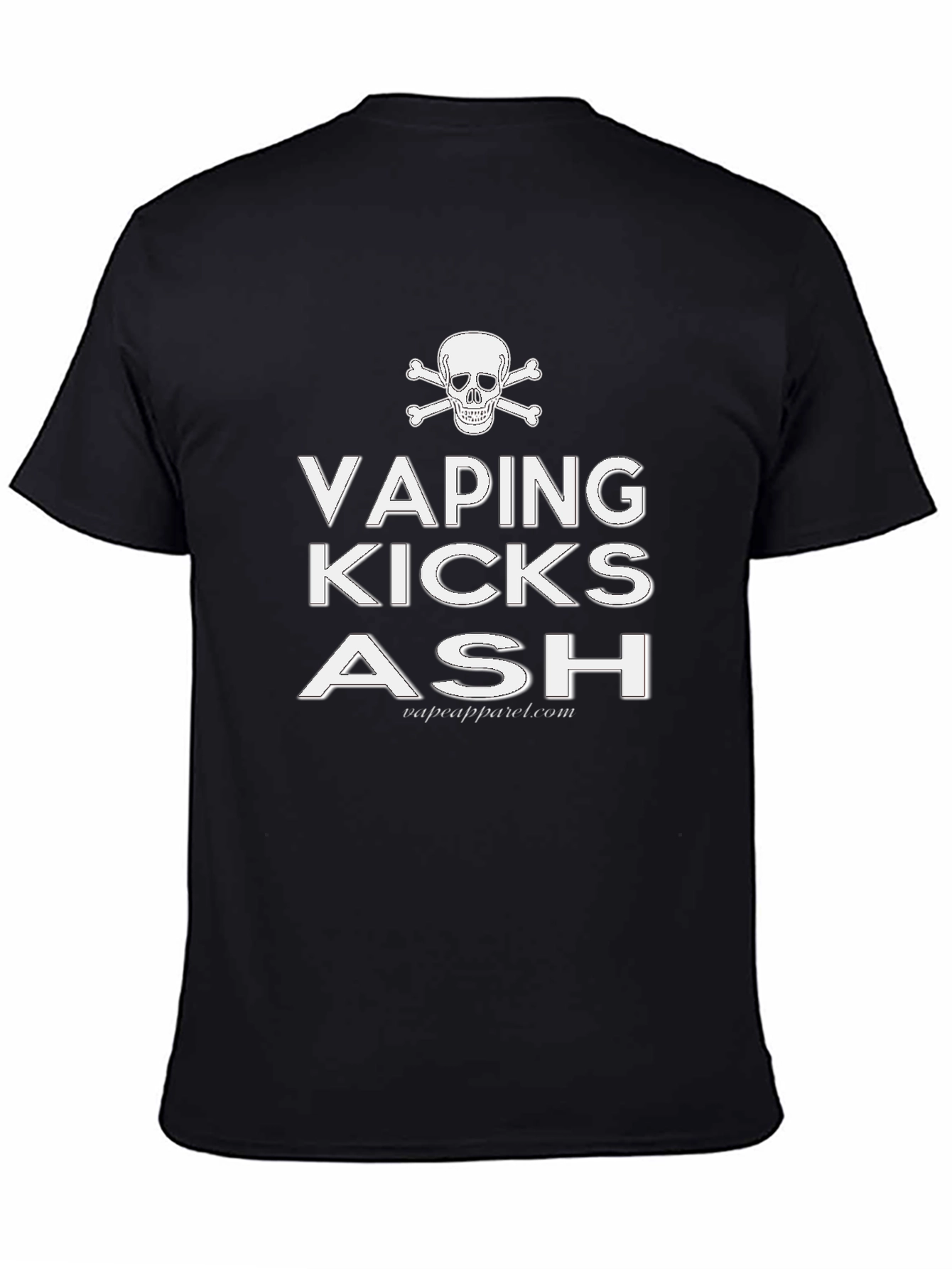 Vaping Kicks Ash T-Shirt - Skull & Crossbones