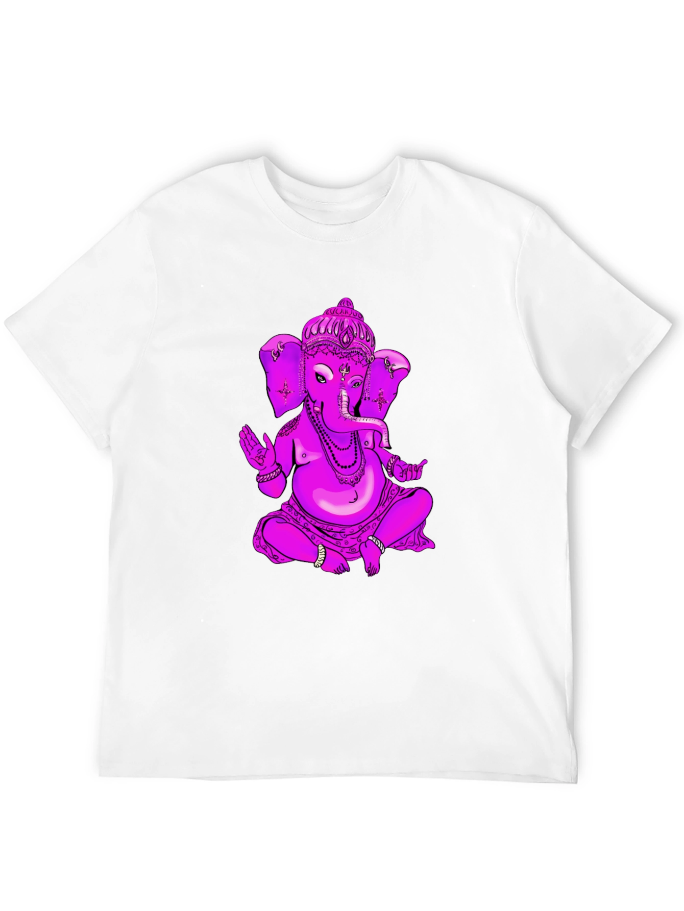 Ganesh Graphic Tee - Black Cotton Blend T-Shirt
