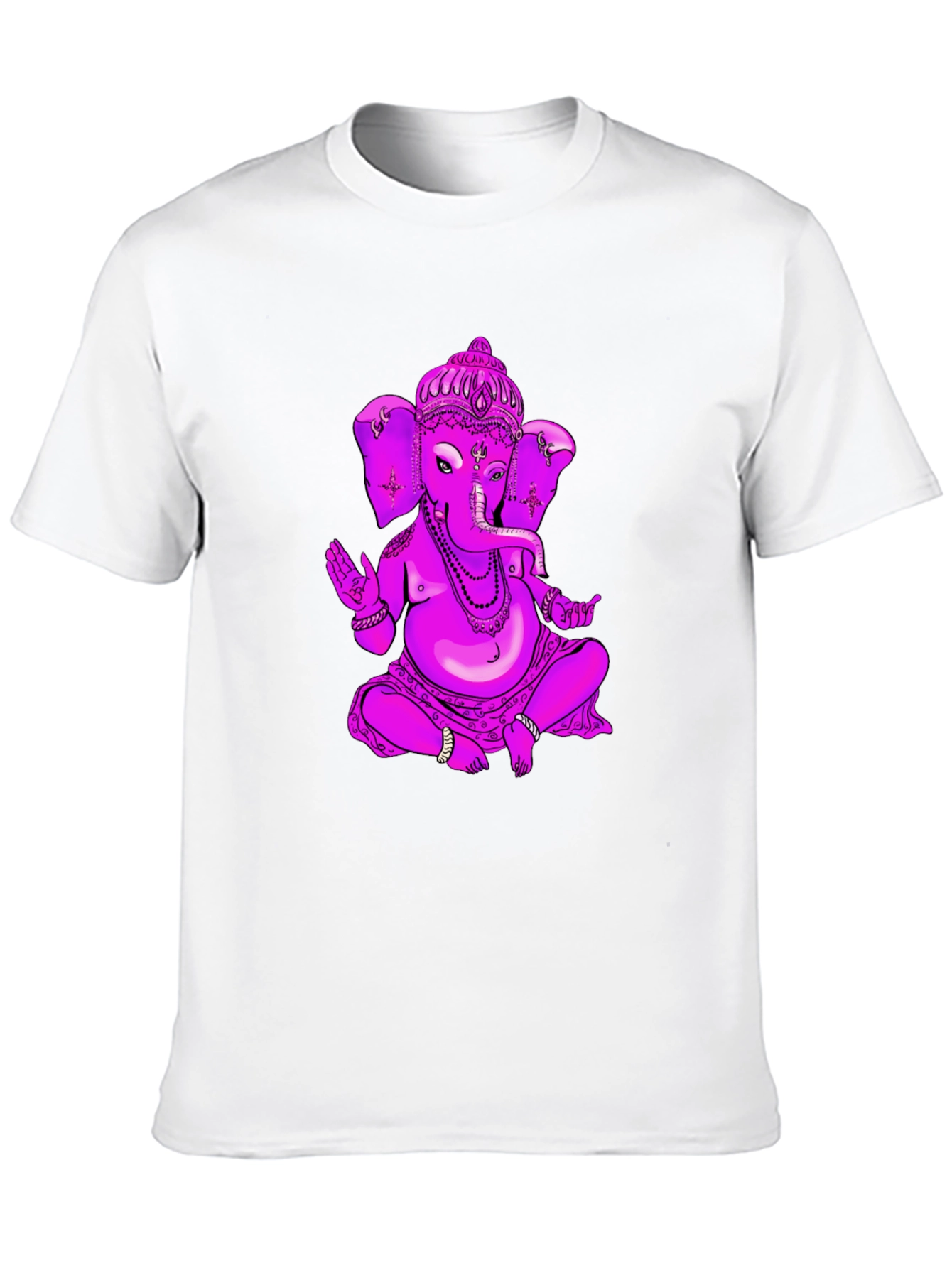 Ganesh Graphic Tee - Black Cotton Blend T-Shirt