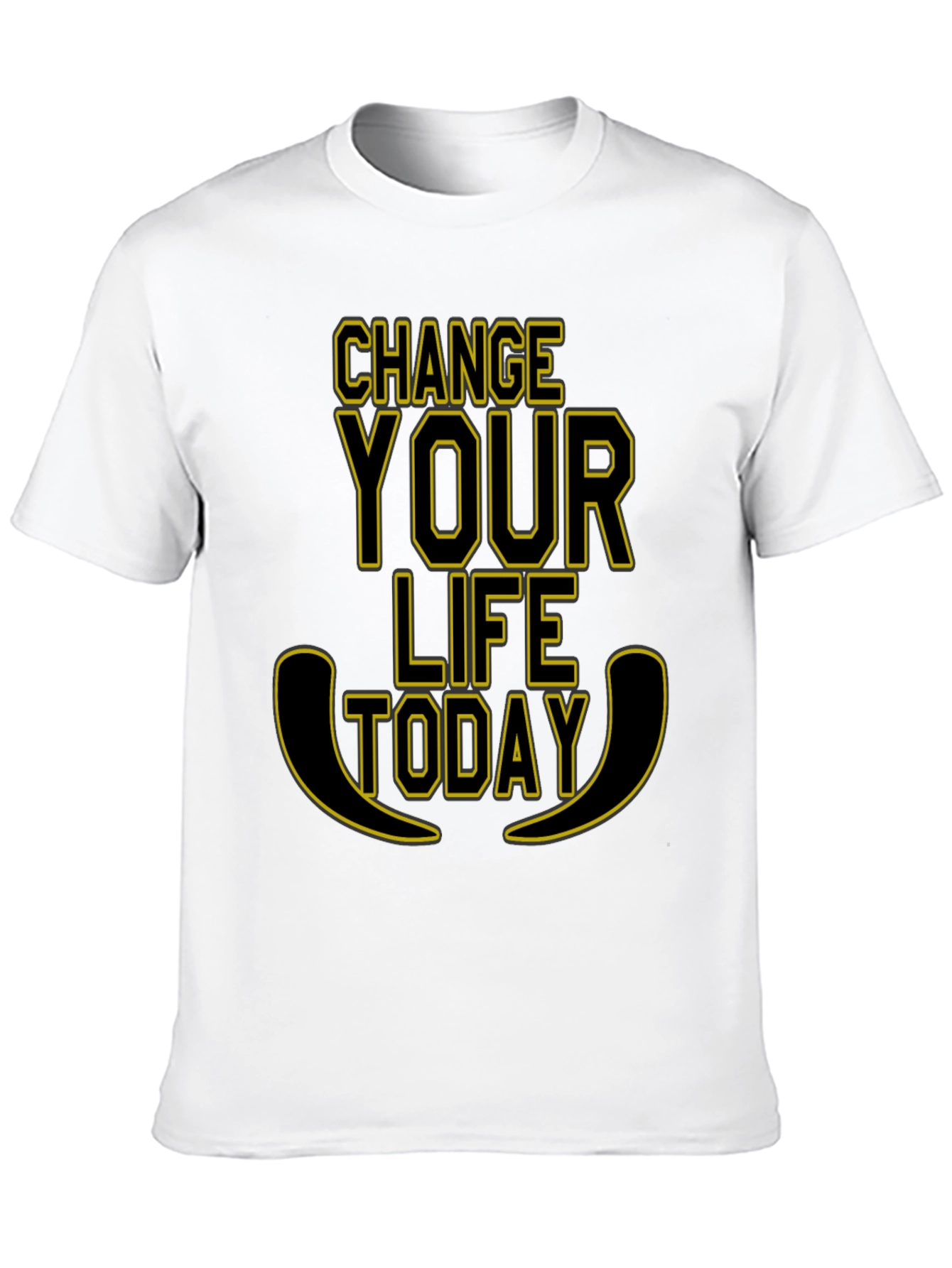 Change Your Life Today Black Graphic Tee