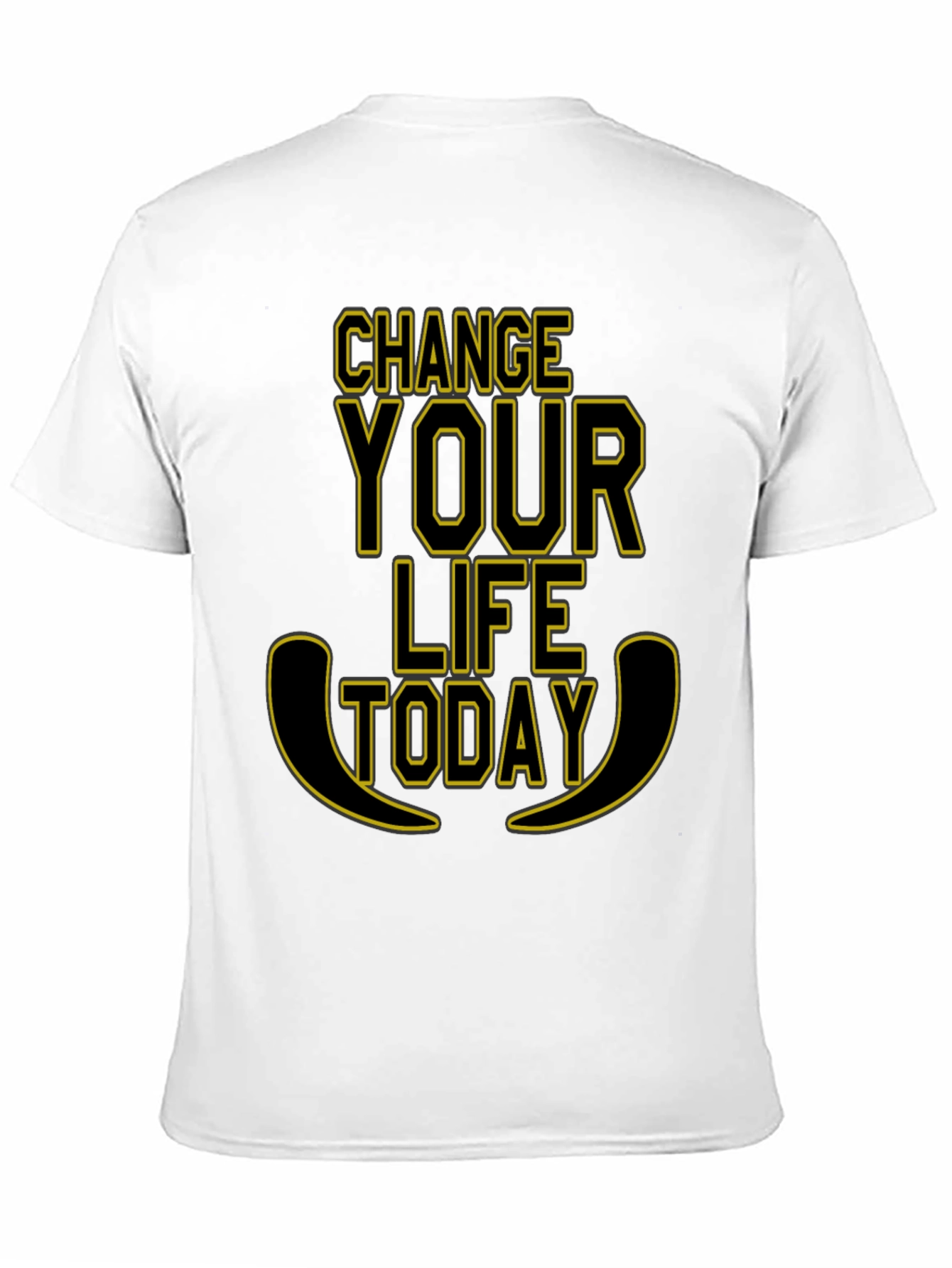 Change Your Life Today Black Graphic Tee