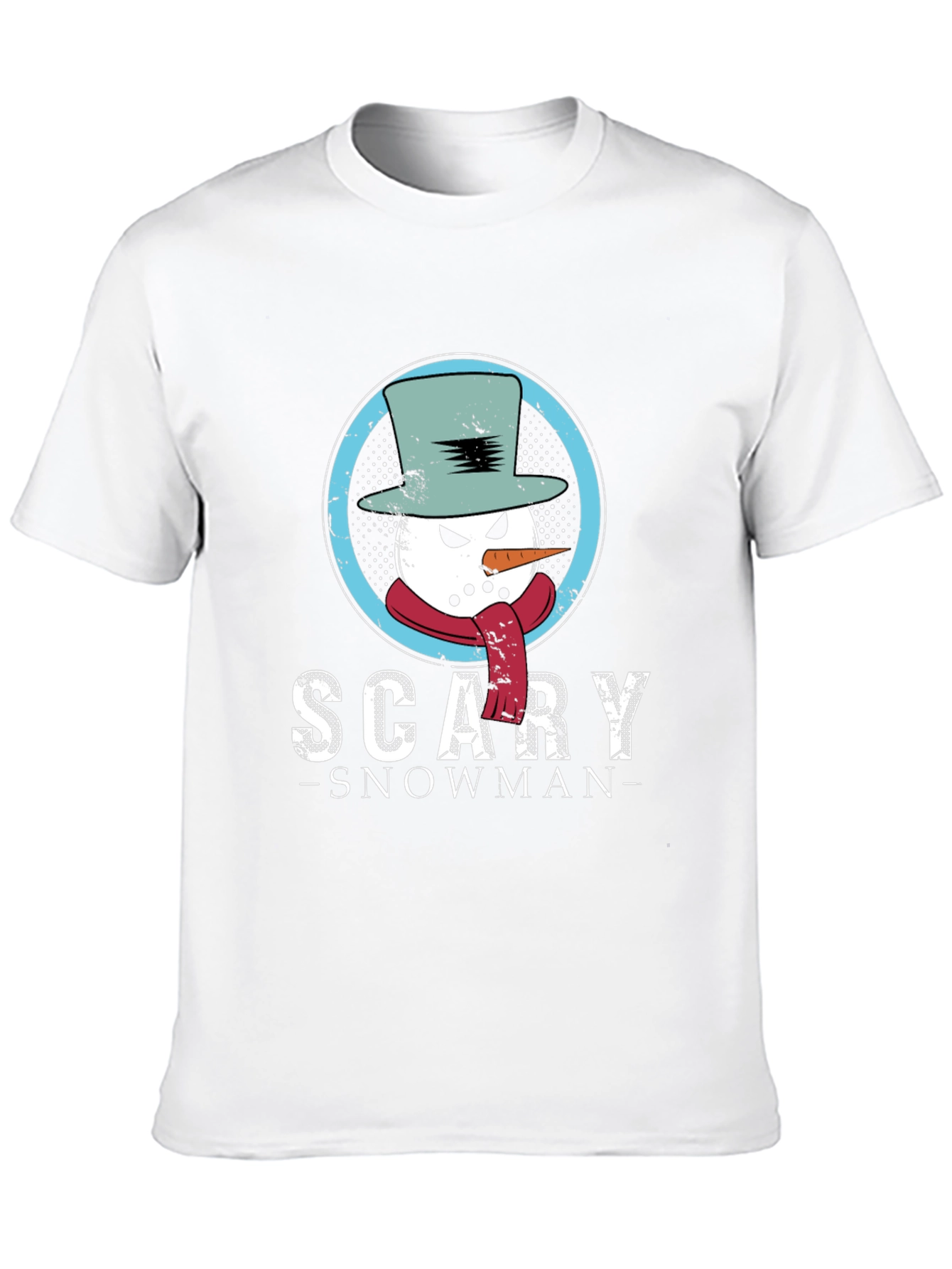 Scary Snowman Graphic Tee - Holiday Fun