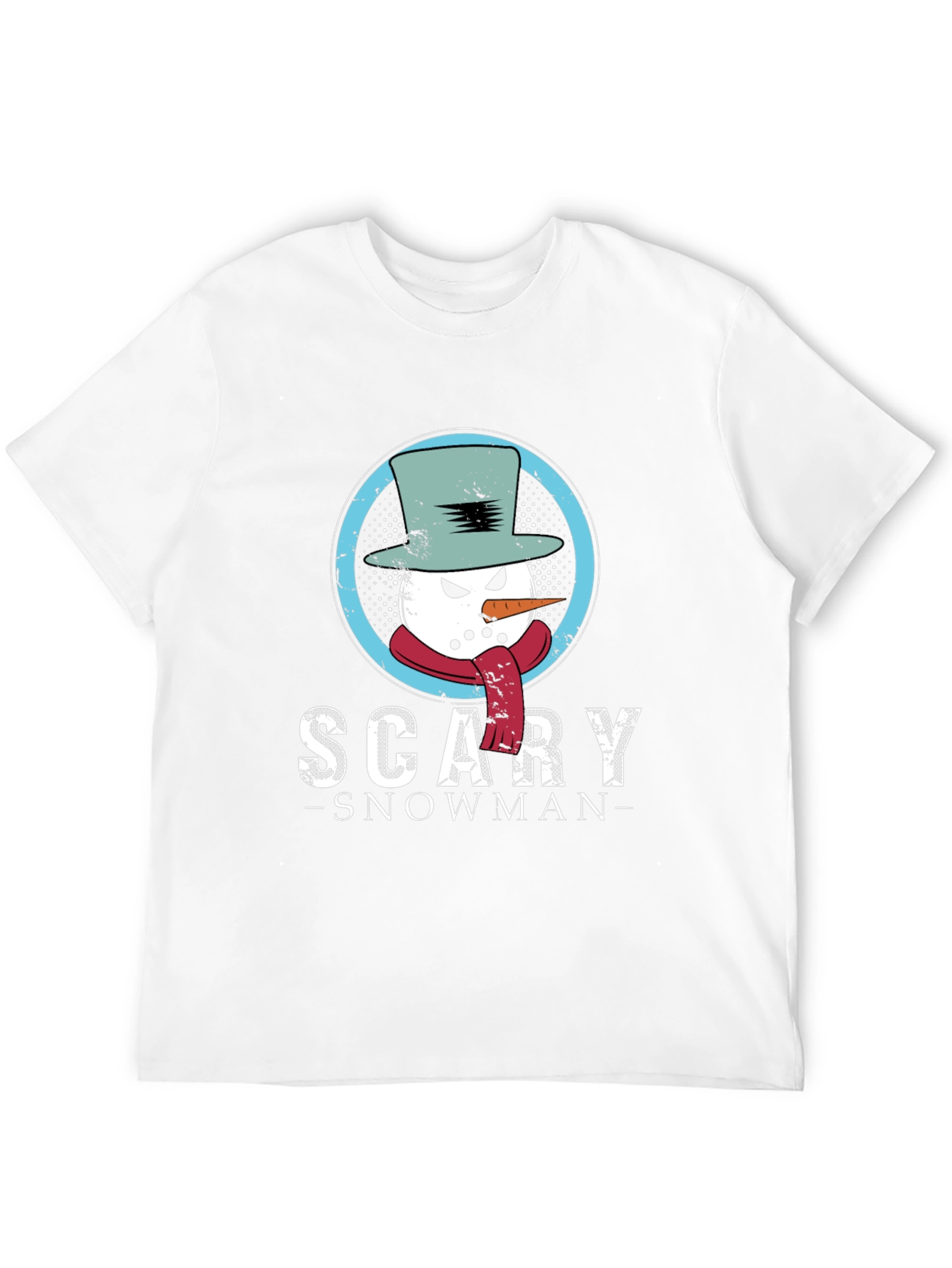 Scary Snowman Graphic Tee - Holiday Fun