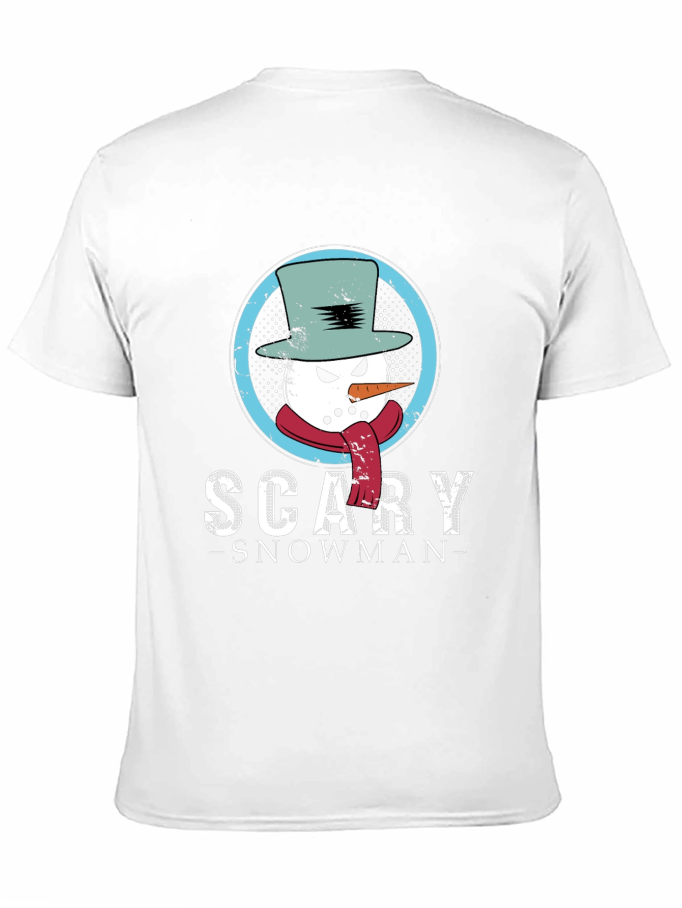 Scary Snowman Graphic Tee - Holiday Fun